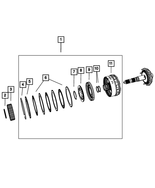 Genuine Mopar Low Clutch Retainer Seal Ring 68029389AC