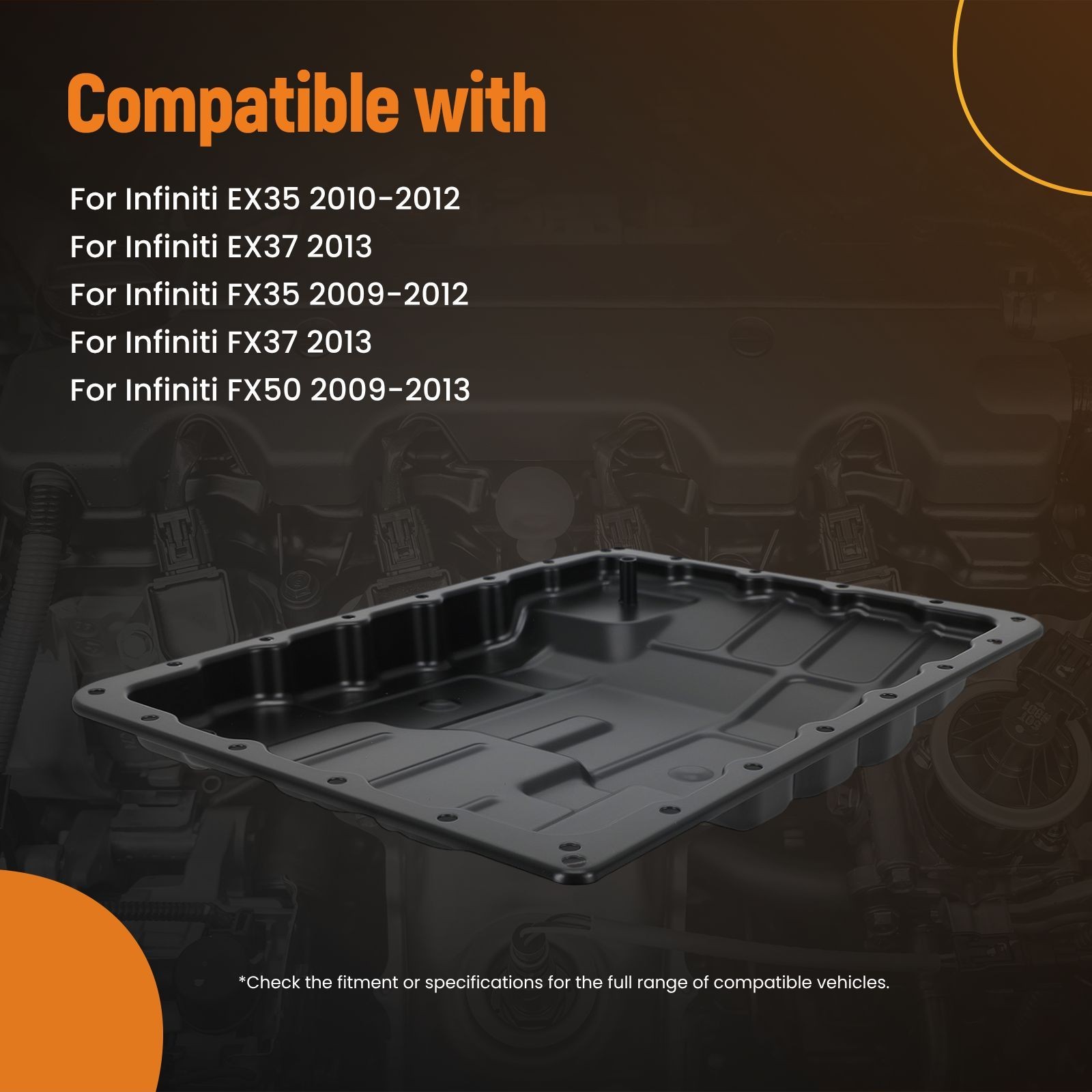 Automatic Transmission Oil Pan for Infiniti QX80 2014-2022 313901XJ0C