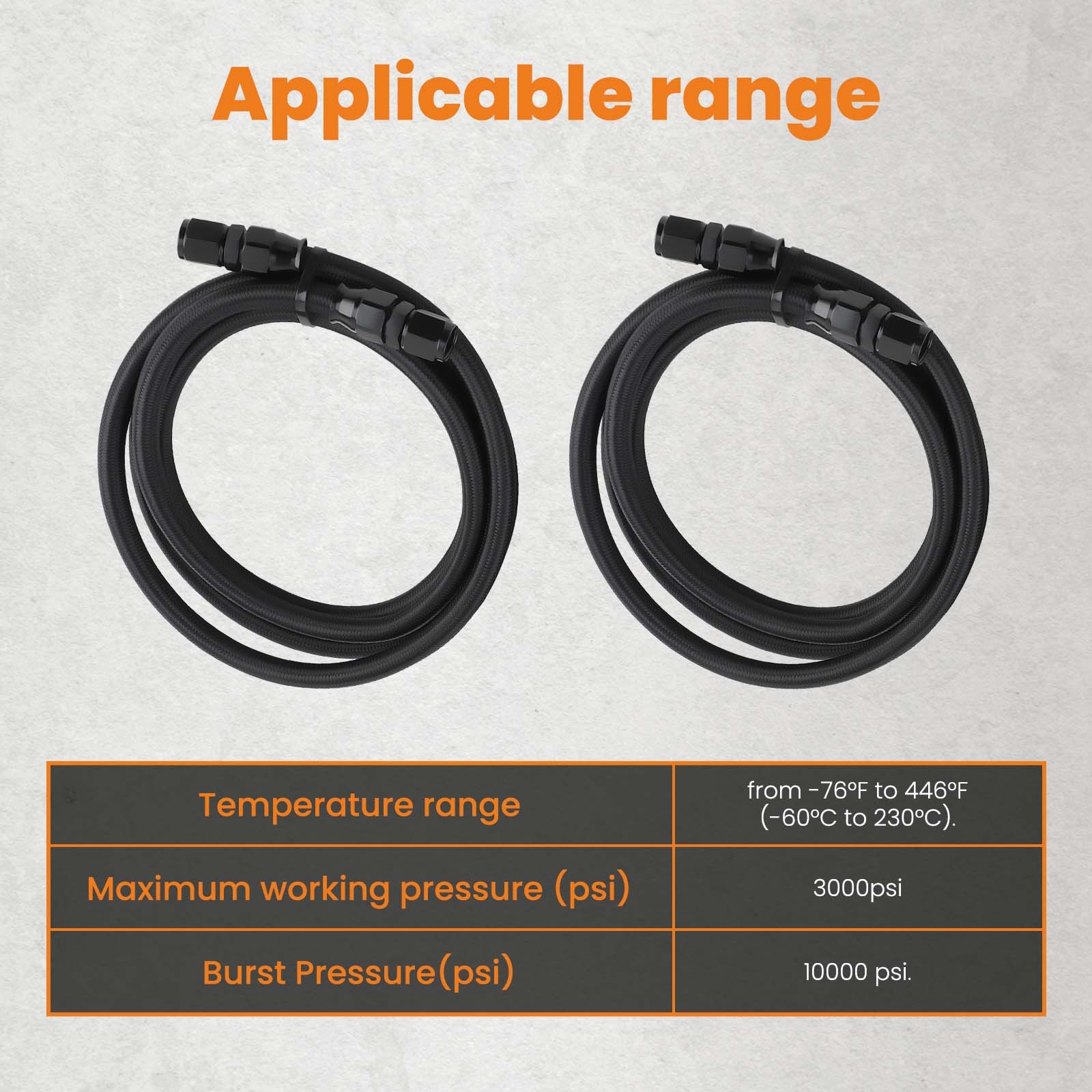 6AN PTFE Transmission Cooler Lines Set For GM 4L60E 4L65E TH350 TH400 700R4