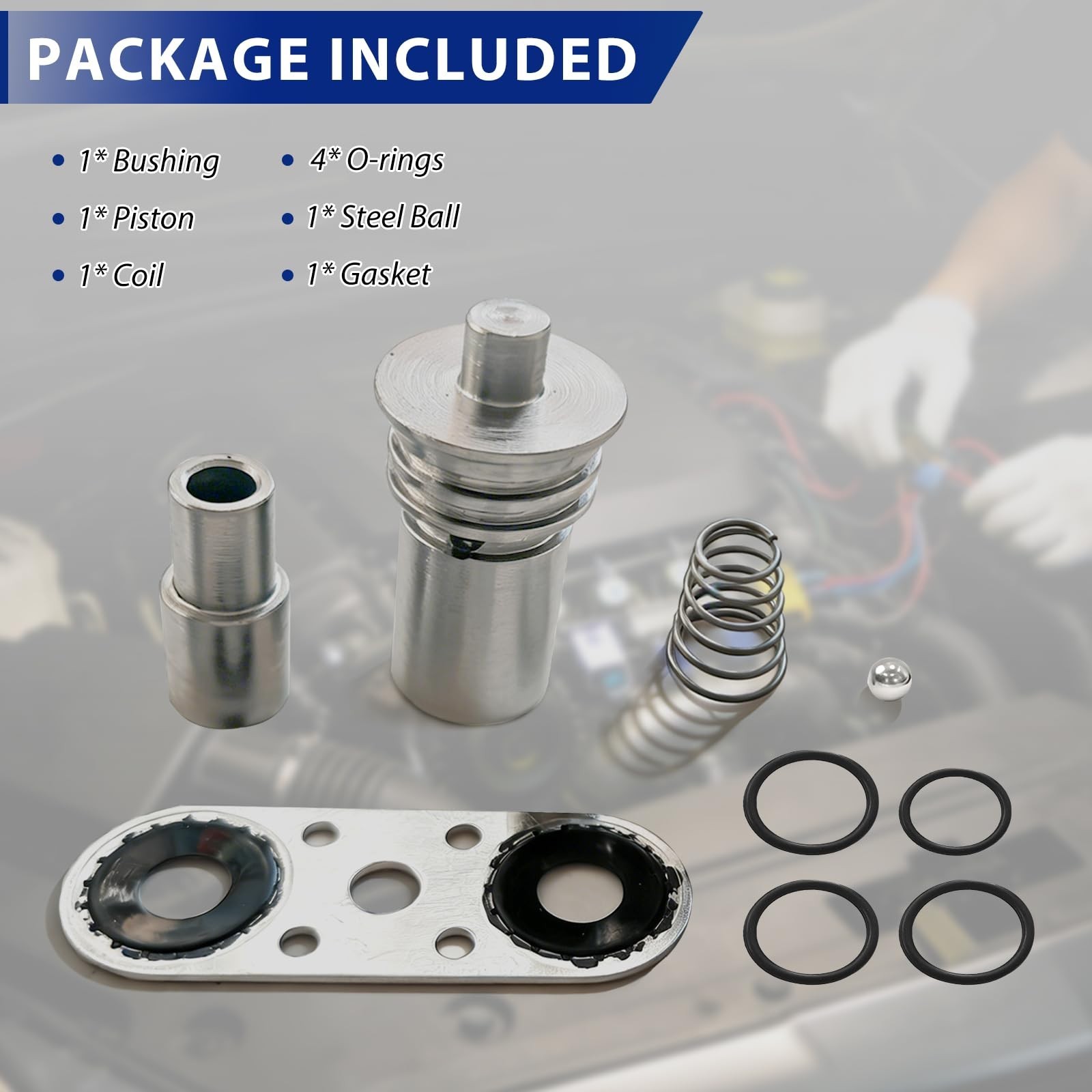 Cooler Flow Bypass Valve Kit with Gasket, Upgrade for GM 6L80/6L90 & 8L80/8L90E