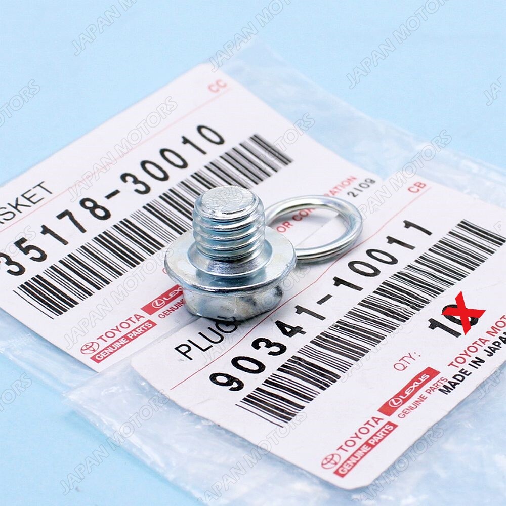 Genuine OEM Toyota Lexus Many Models Transmission Pan Drain Plug With Gasket