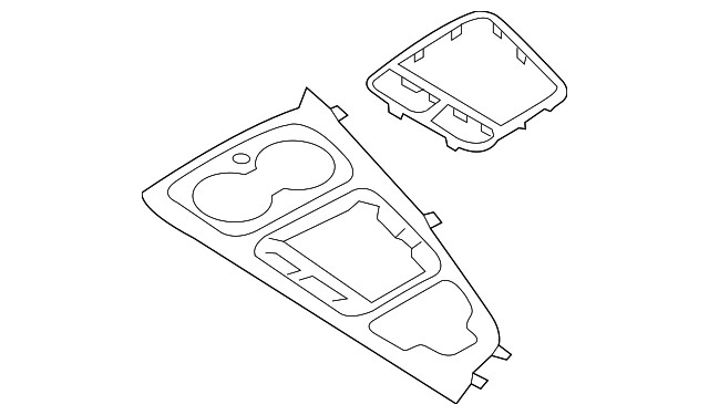 Genuine Audi Automatic Transmission Shift Cover Plate 8W1-864-241-F-V58