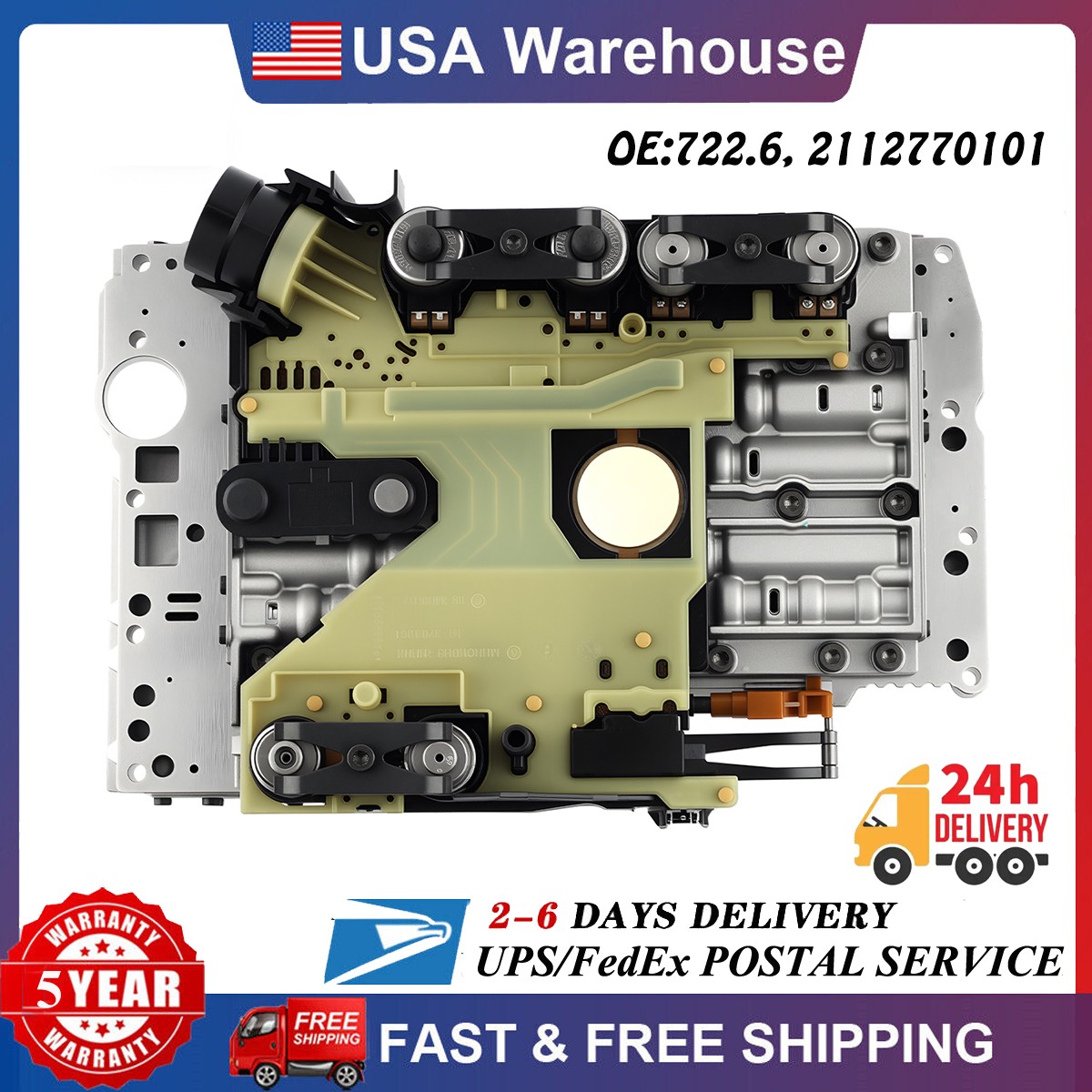 722.6 Transmission Valve Body w/Conductor Plate For Dodge Chrysler 300 2005-2020