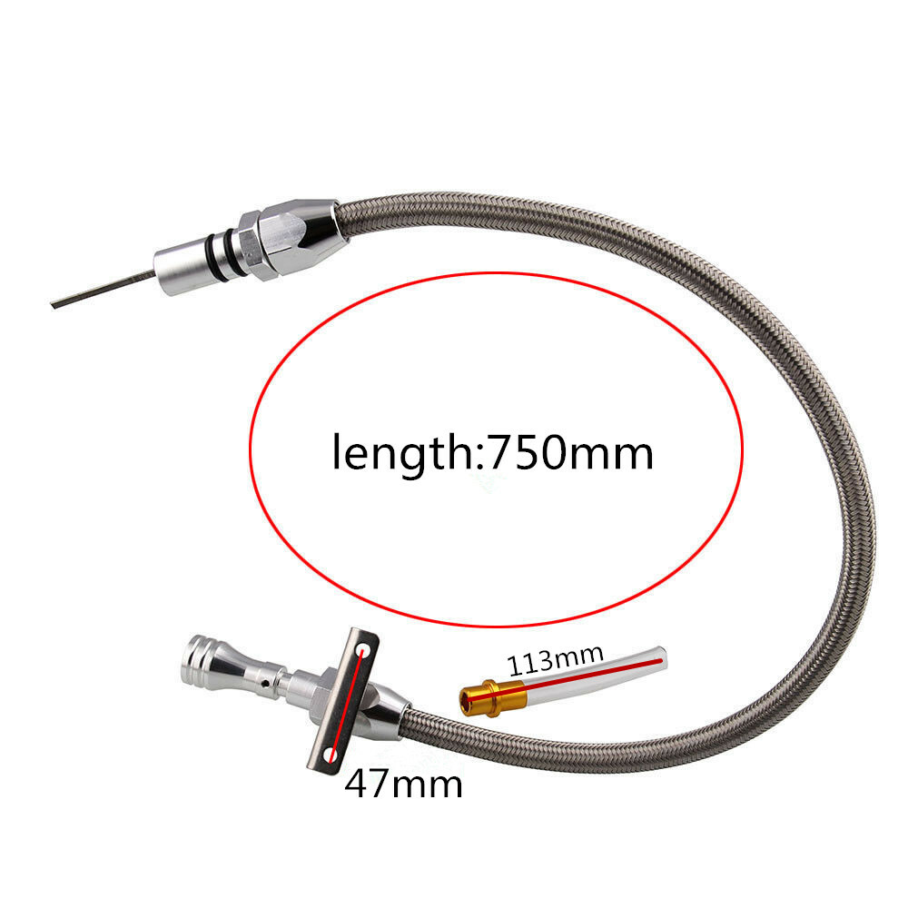Chevy GM Flexible Stainless 700R4 Transmission Dipstick 700 R4 Tranny-Silver
