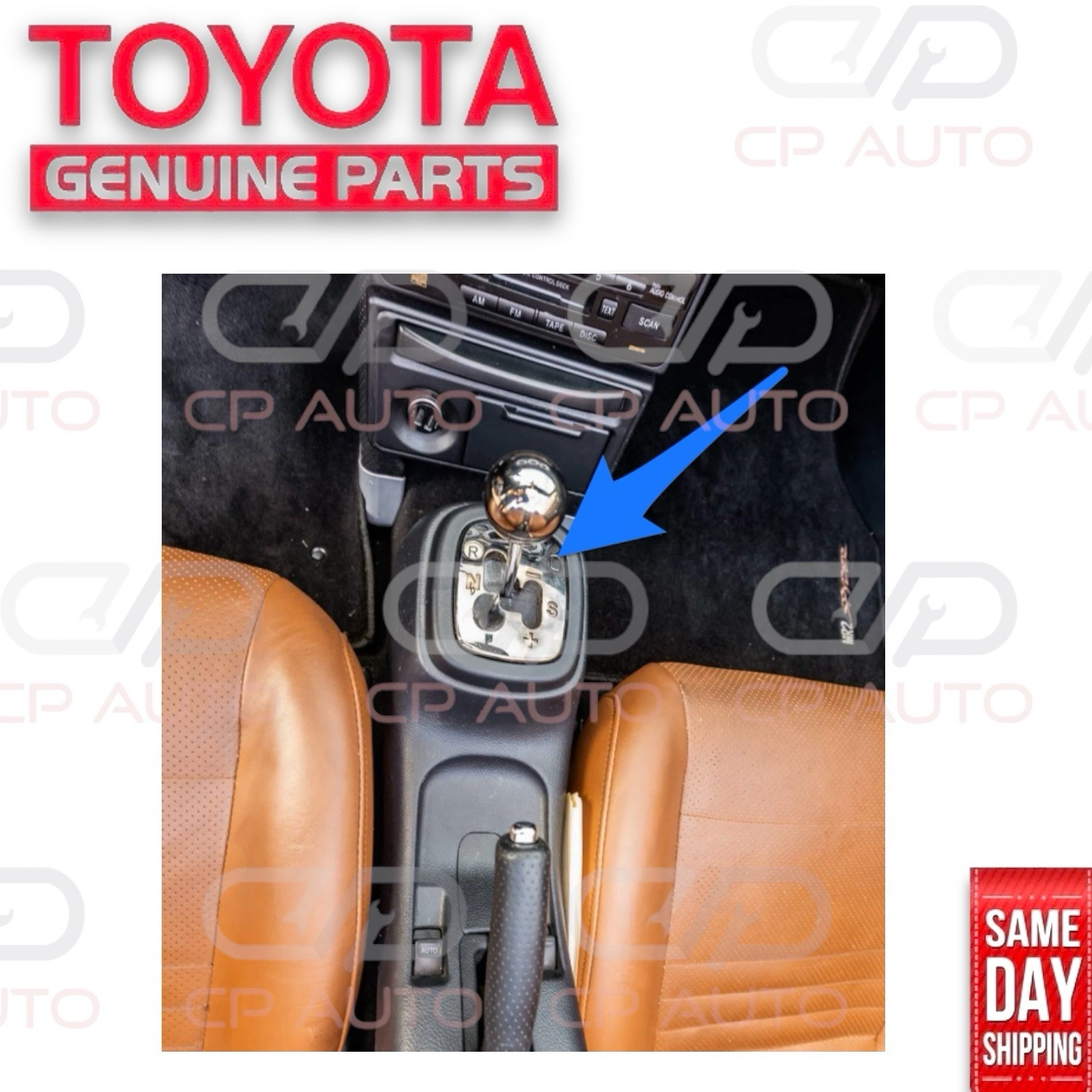 00 – 05 TOYOTA MR2 SPYDER SHIFTER LOCK RELEASE BUTTON COVER CAP CHROME OEM NEW