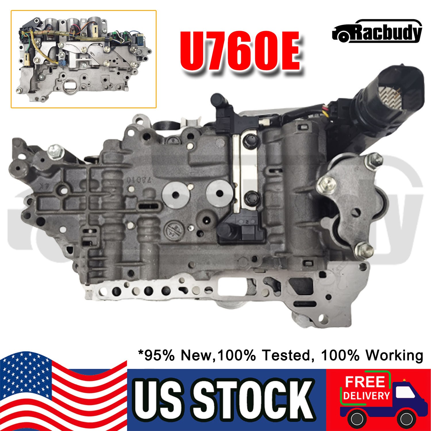 6-Speed U760E U760 Valve Body for Toyota Highlander 2008-2011 2.7L Camry 2009-11