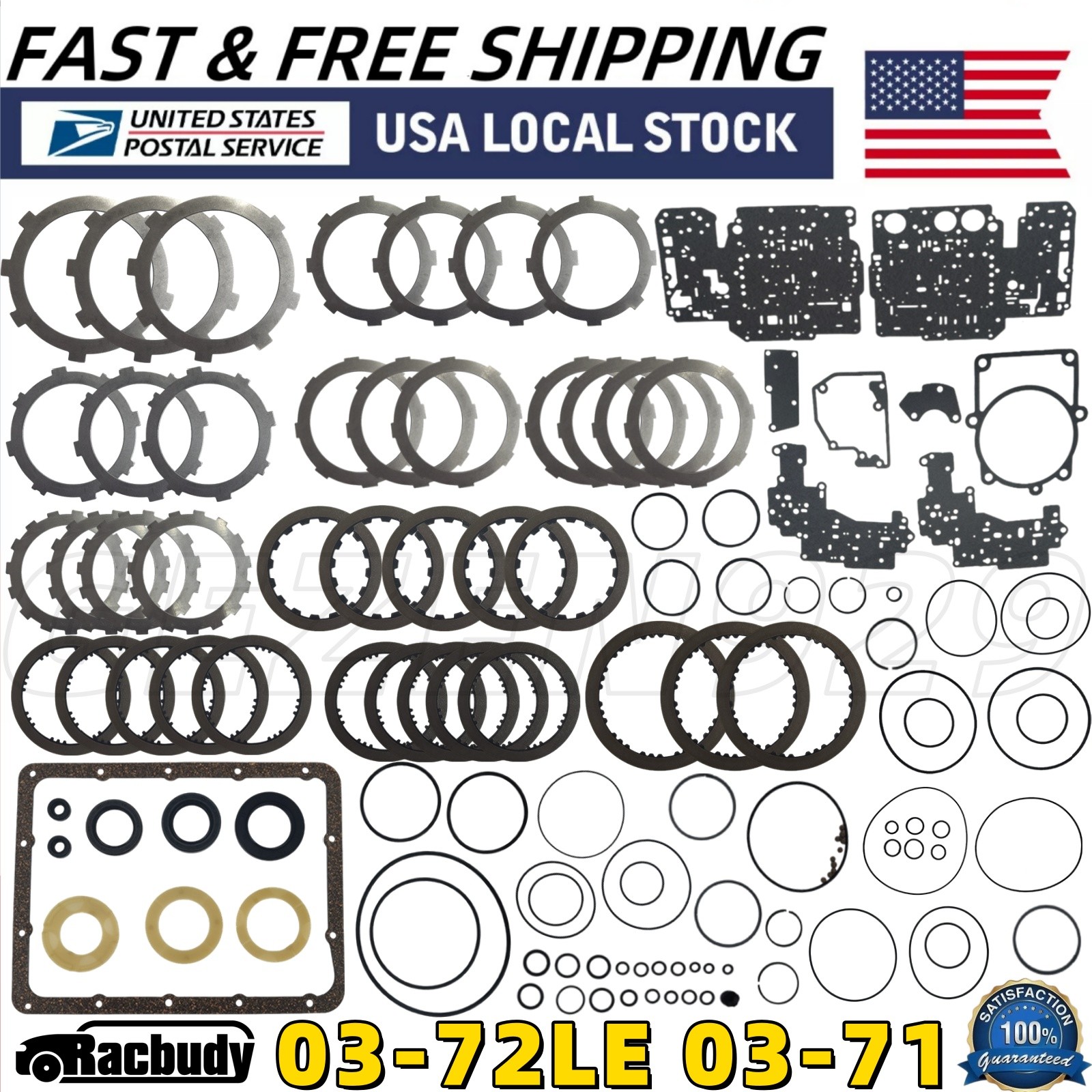 03-72LE 03-71 New Transmission Overhaul Master Rebuild Kit For A43DE A44DE A46DE