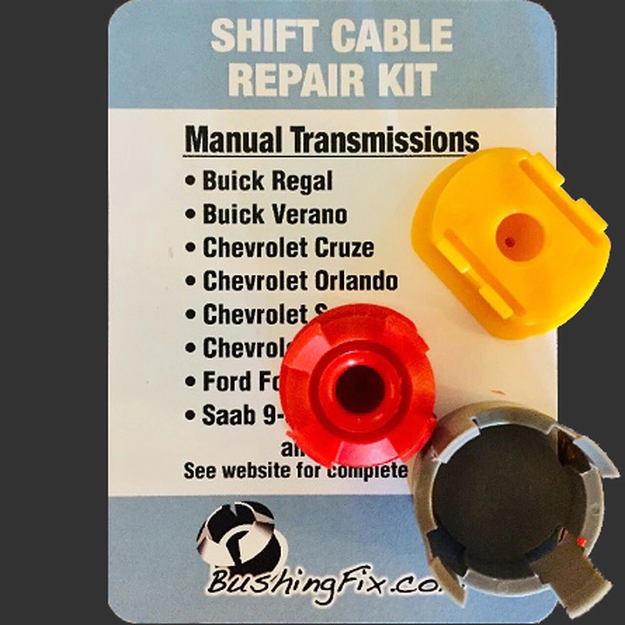 Ford Focus Manual Transmission Shift Cable Repair Kit w/ 2 bushings. Easy