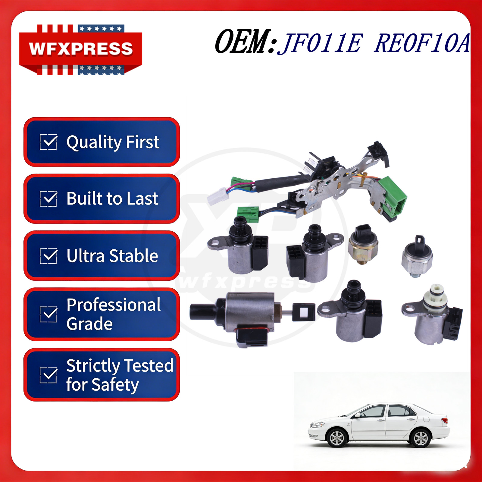 OEM JF011E RE0F10A CVT Transmission Solenoid Valve Kit For Nissan Altima Sentra