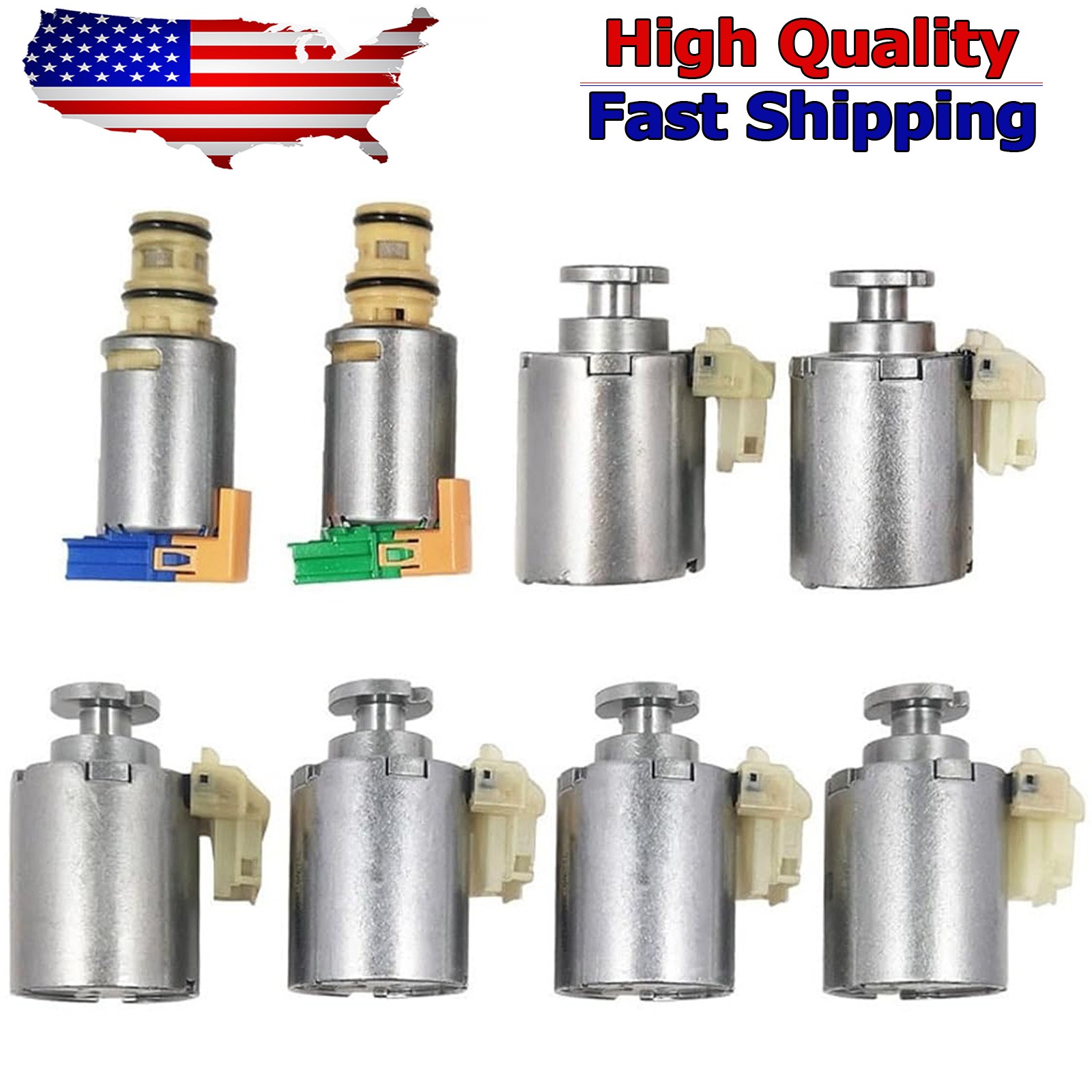 8x Genuine 10R60 10R80 Automatic Transmission Solenoid Kit Fit for Ford Lincoln
