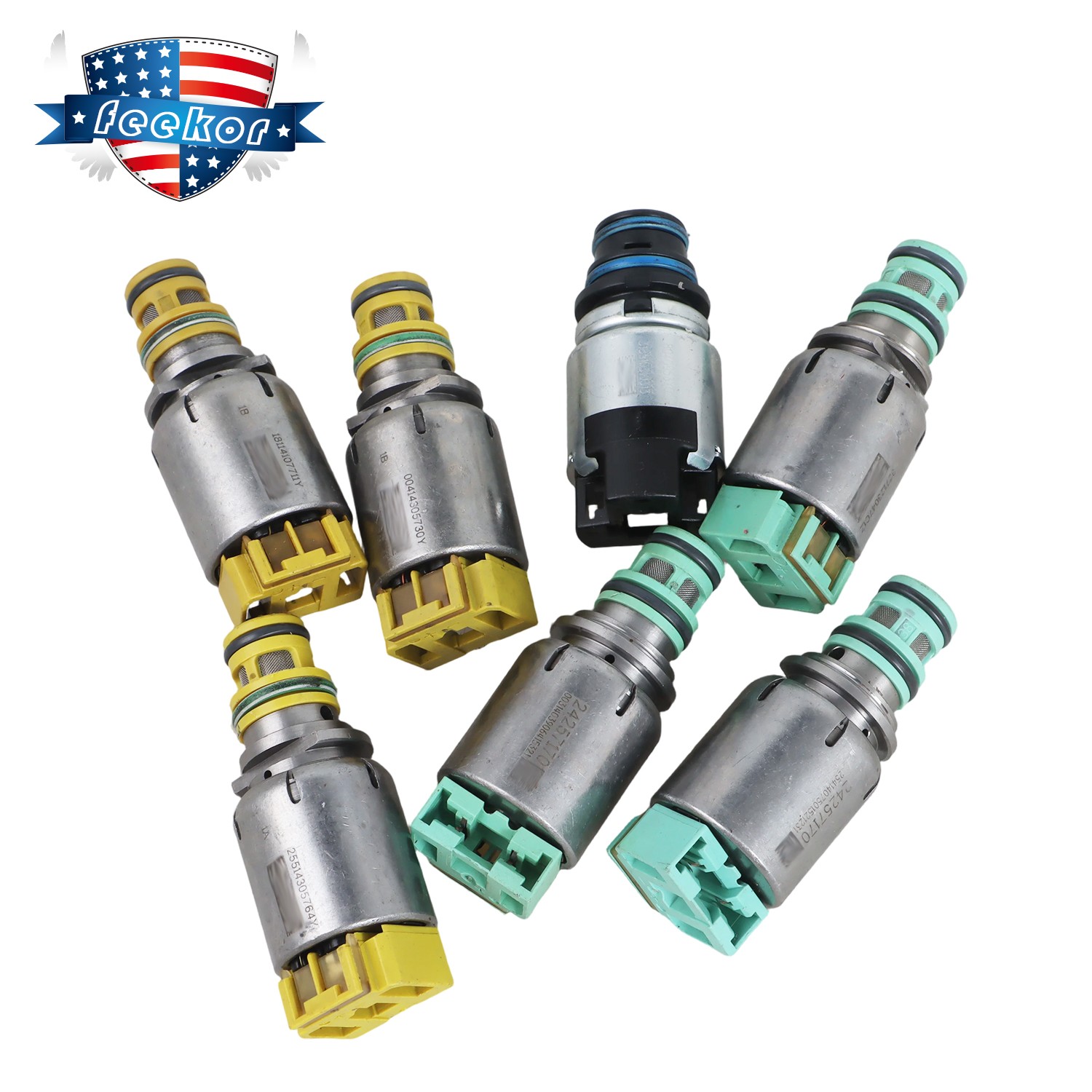 7 × Transmission Solenoid Set For Chevy Cruze LaCrosse Malibu Buick 6T45E 6T40