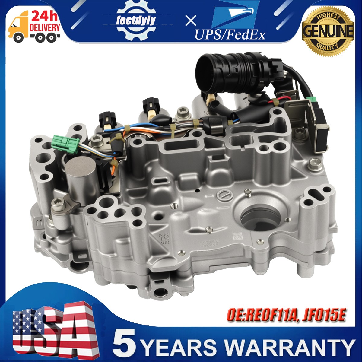 OEM Transmission Valve Body JF015E For Chevy Spark Nissan Juke Note Versa Tiida.