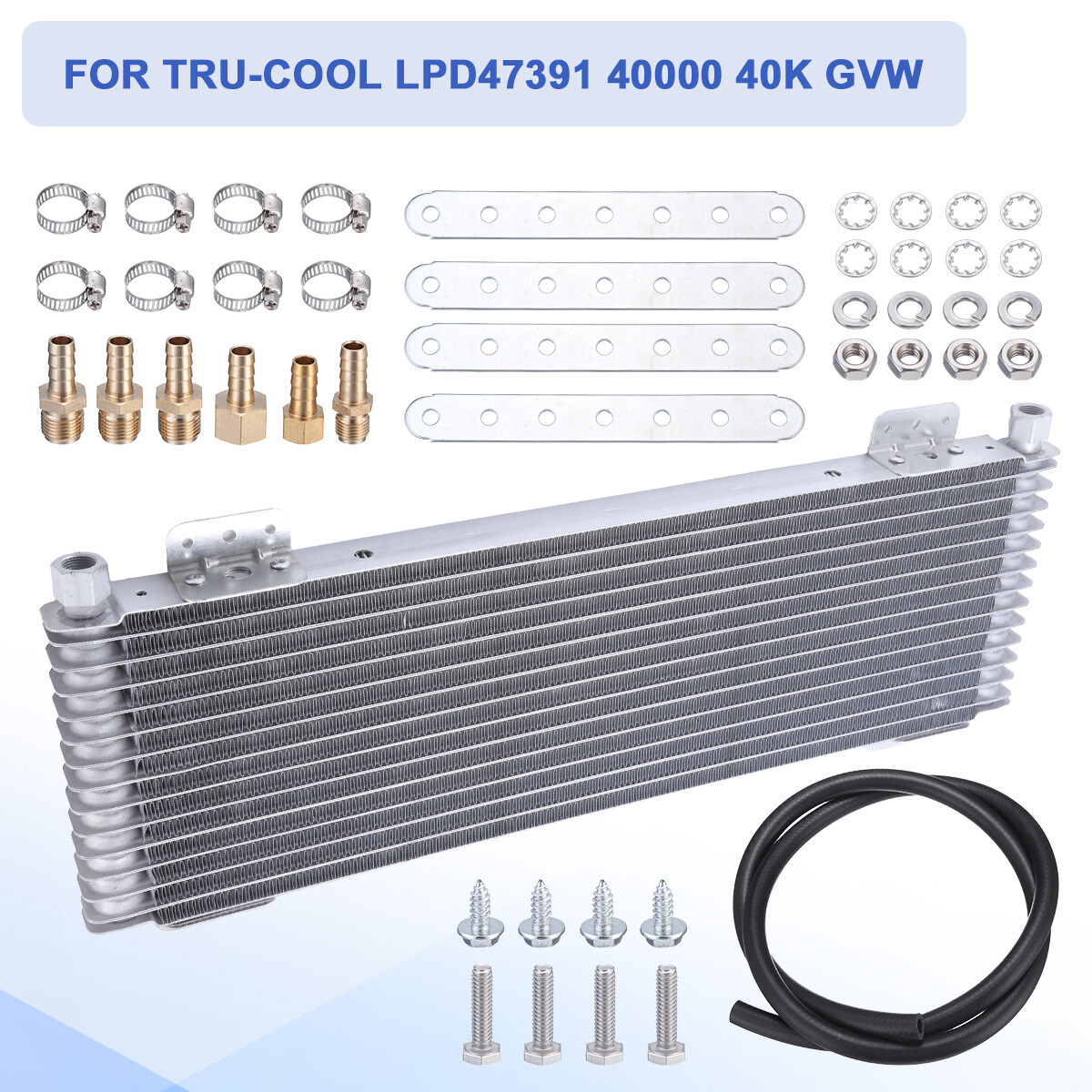 For Tru-Cool LPD47391 40000 40k GVW Transmission Oil Cooler Low-Pressure Drop#