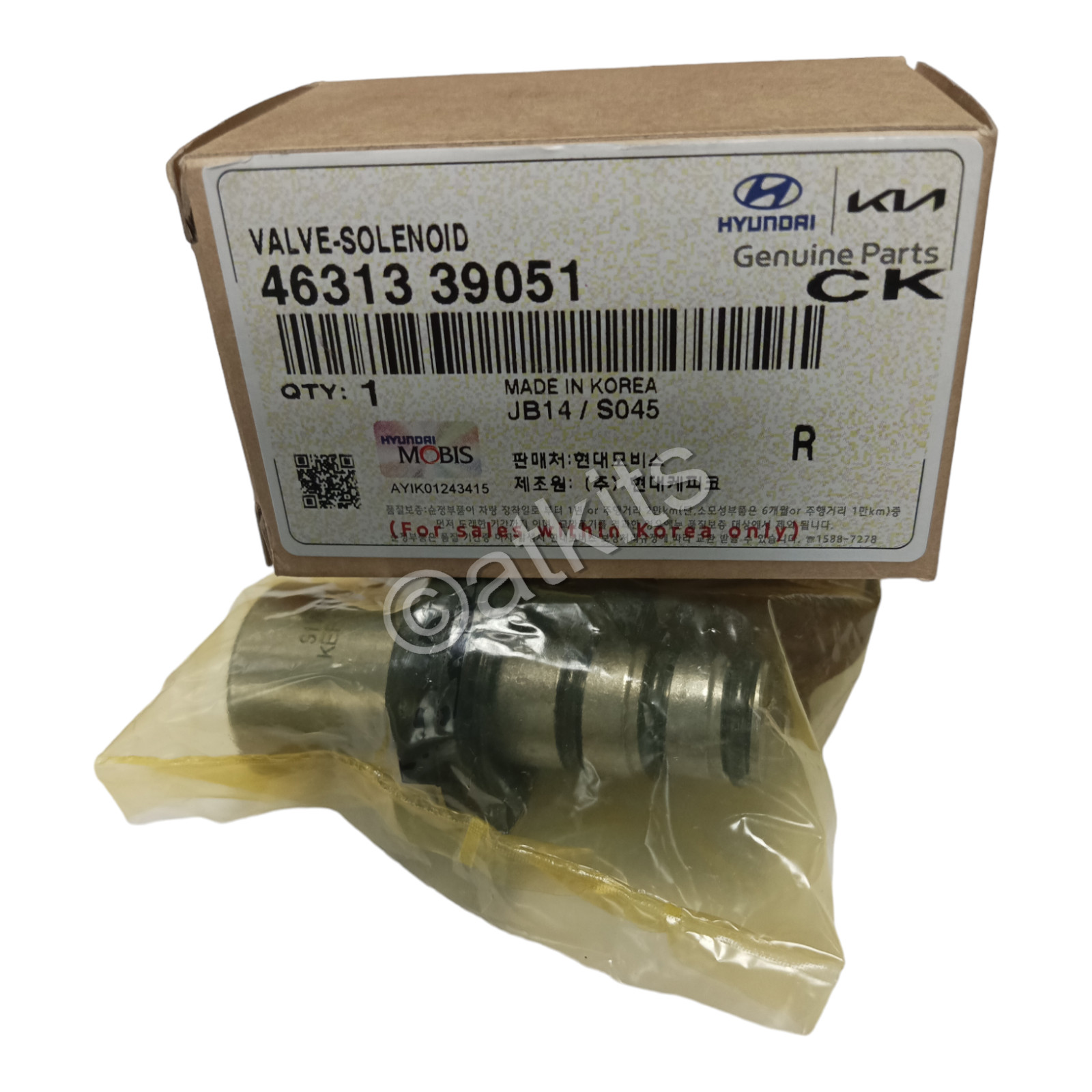SOLENOID F4A41/A5HF1/A5GF1/R4A51/R5A51/V4A51/V5A51 2004-UP. OEM#46313-39051