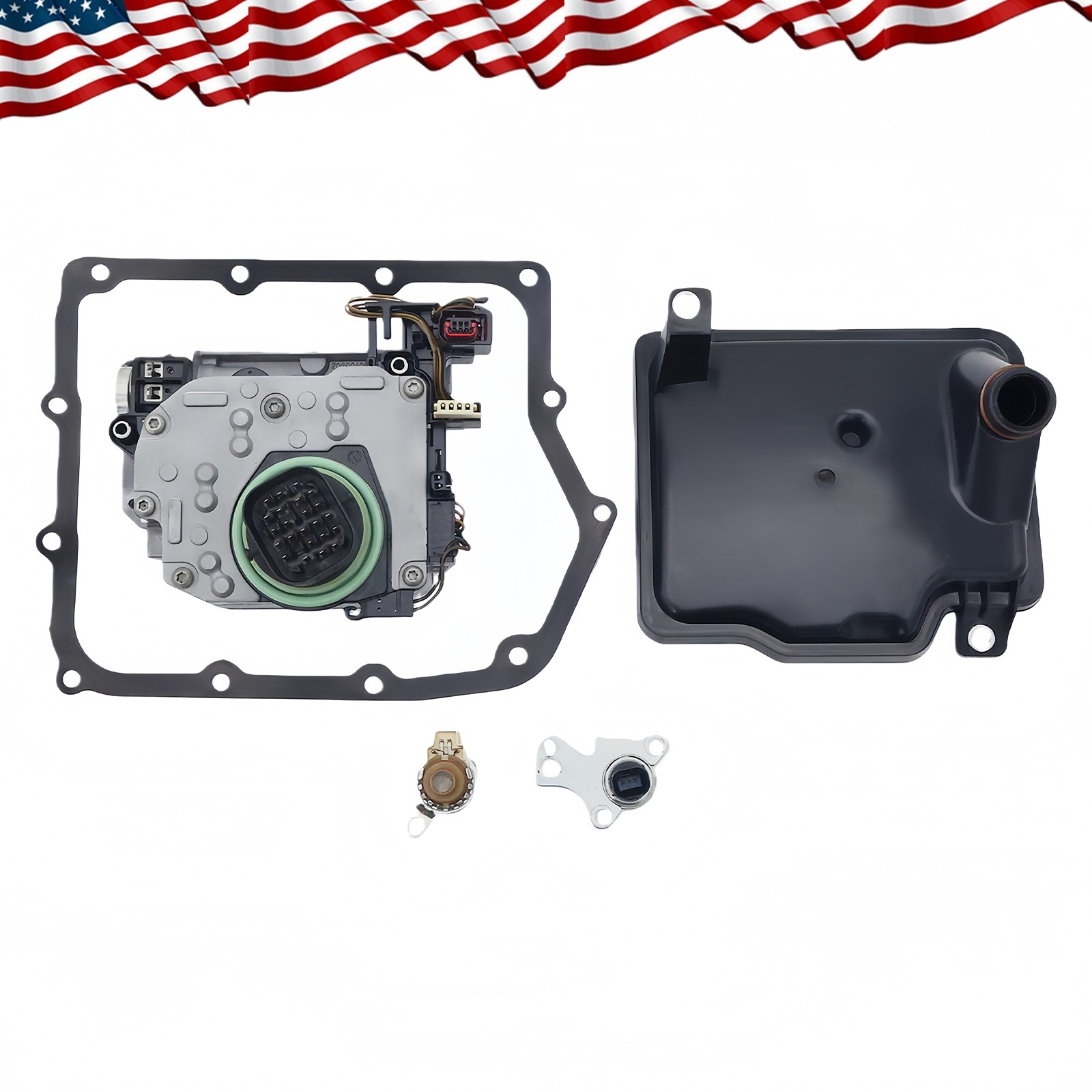 62TE Trans Shift Solenoid Block Filter Kit For 12-15 Ram C/V 68376696AA 4-Piece