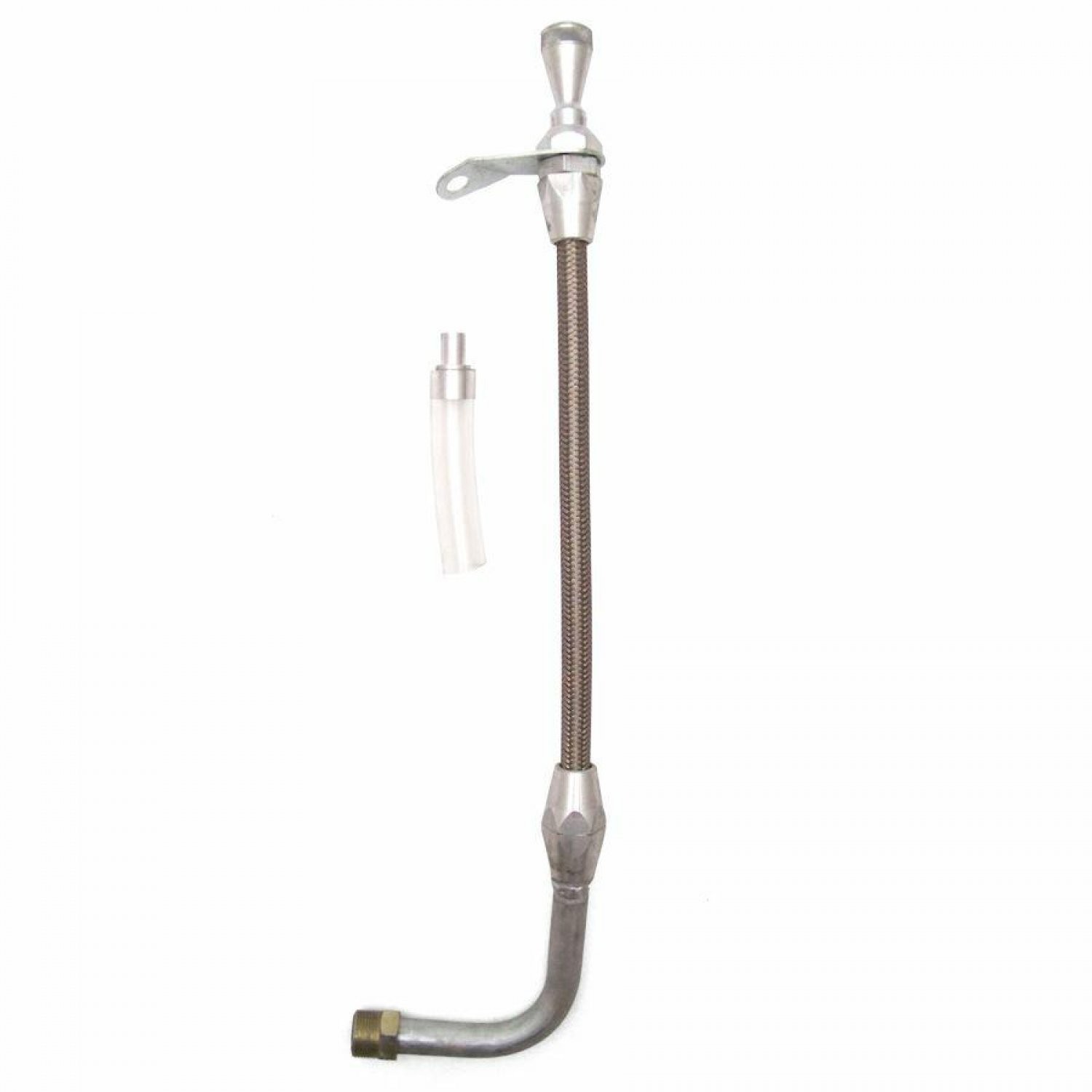Ford C4 Pan Mount Billet / SS Braid Trans Dipstick American Shifter ASCTDP2