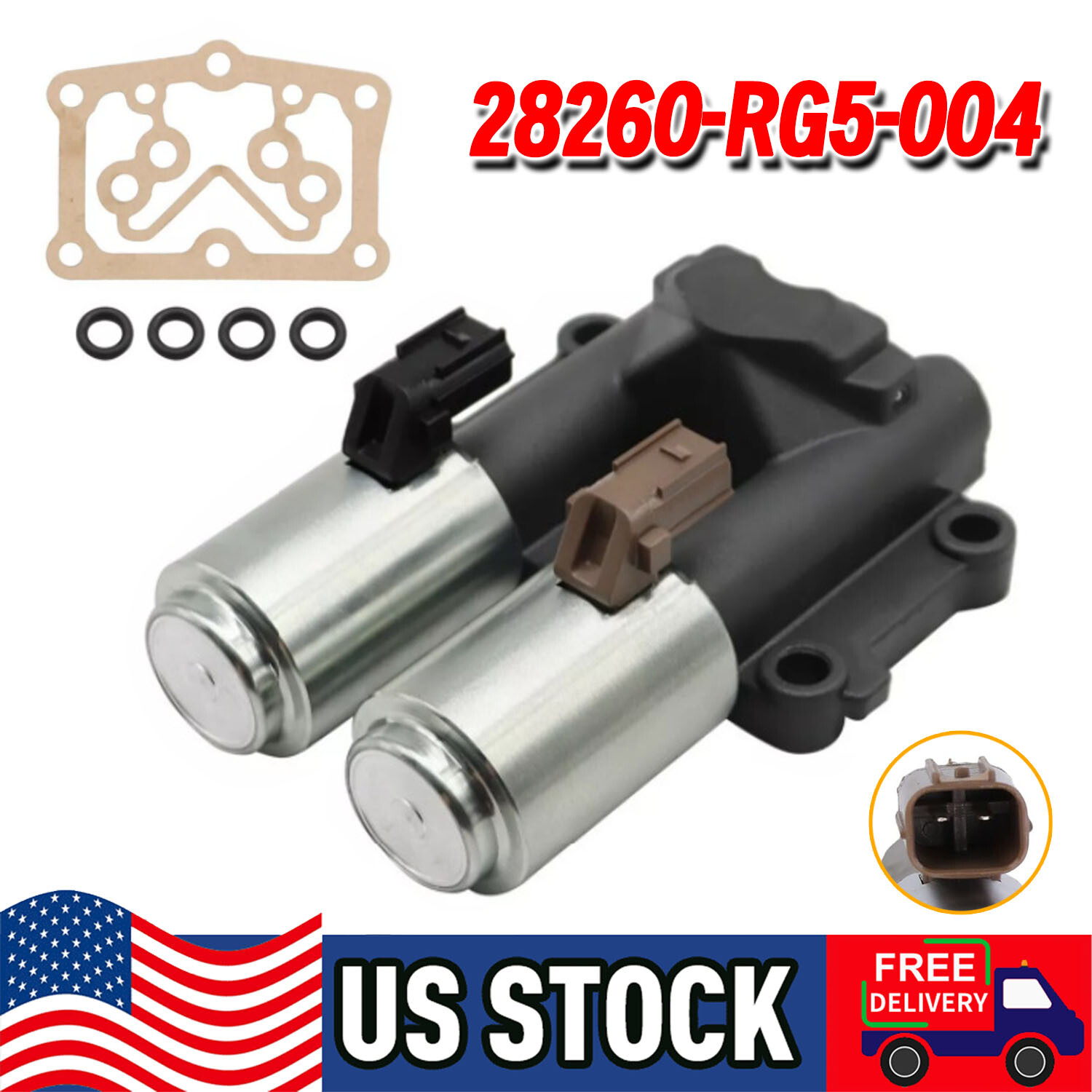 Transmission Dual Linear Shift Solenoid 28260-RG5-004 for Honda Civic 2012-2015