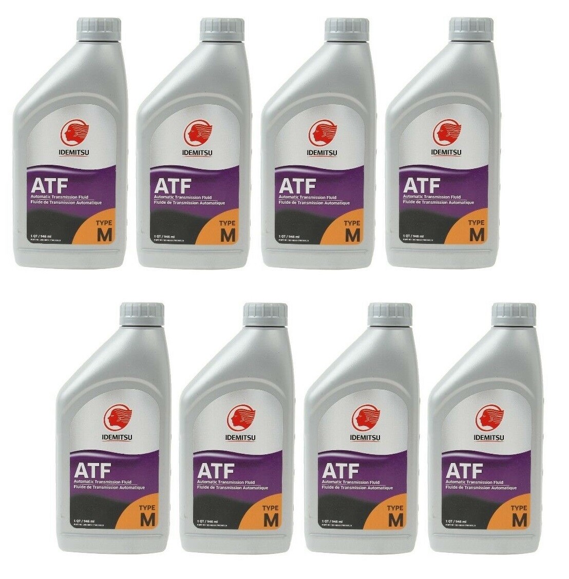 For Auto Trans Type M Fluid IDEMITSU OEM Set of 8 for Mazda M5 A/T Brand New