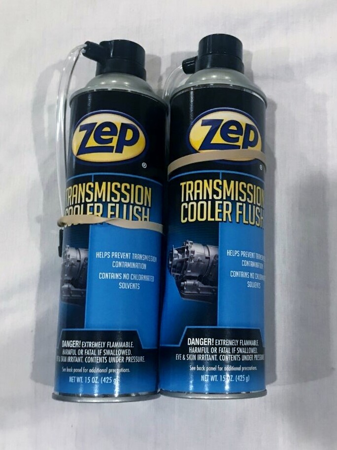 2 Cans ZEP Automatic Transmission Cooler Line Flush Cleaner 15 OZ per Can