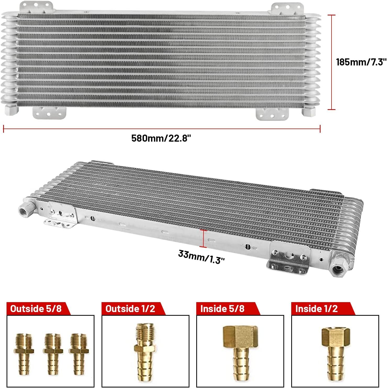 For Heavy Duty 40,000 GVW Max Engine Transmission Oil Cooler Kit LPD47391