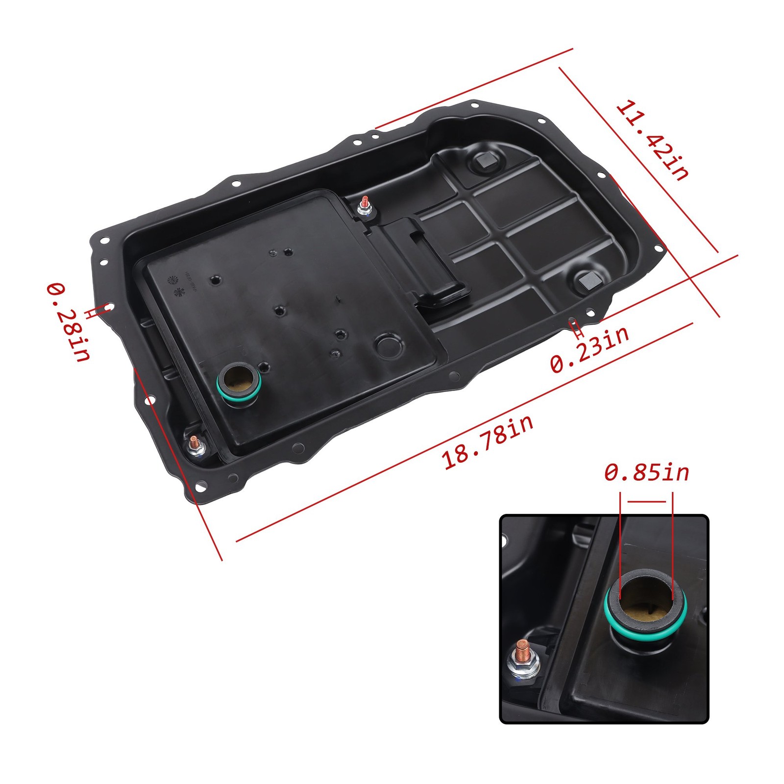 Transmission Oil Pan For Jeep Grand Wagoneer 2022 3.0L l6 GAS DOHC Turbocharged