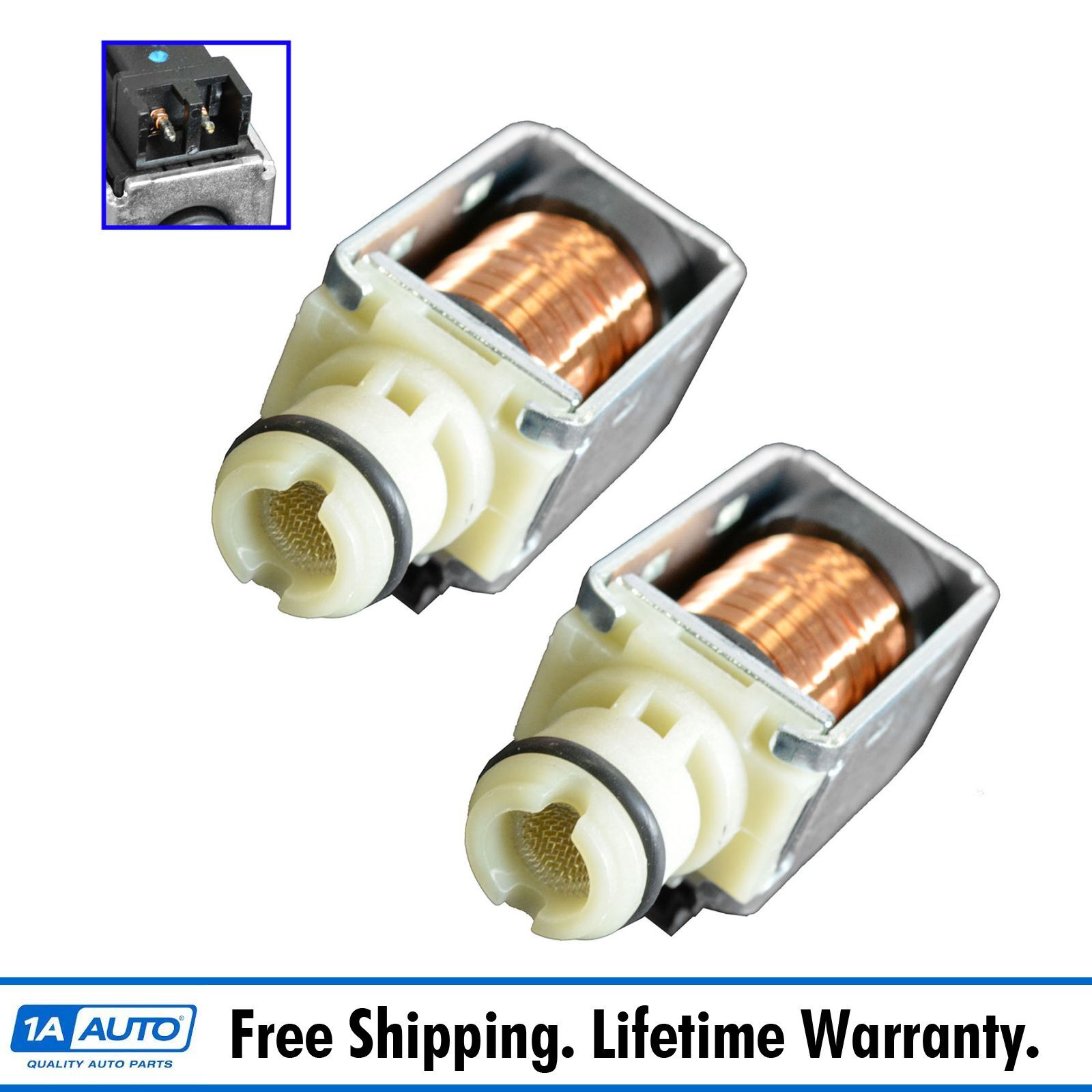 Transmission Shift Control Solenoid PAIR for Chevy GMC Cadillac Pontiac 4L60E
