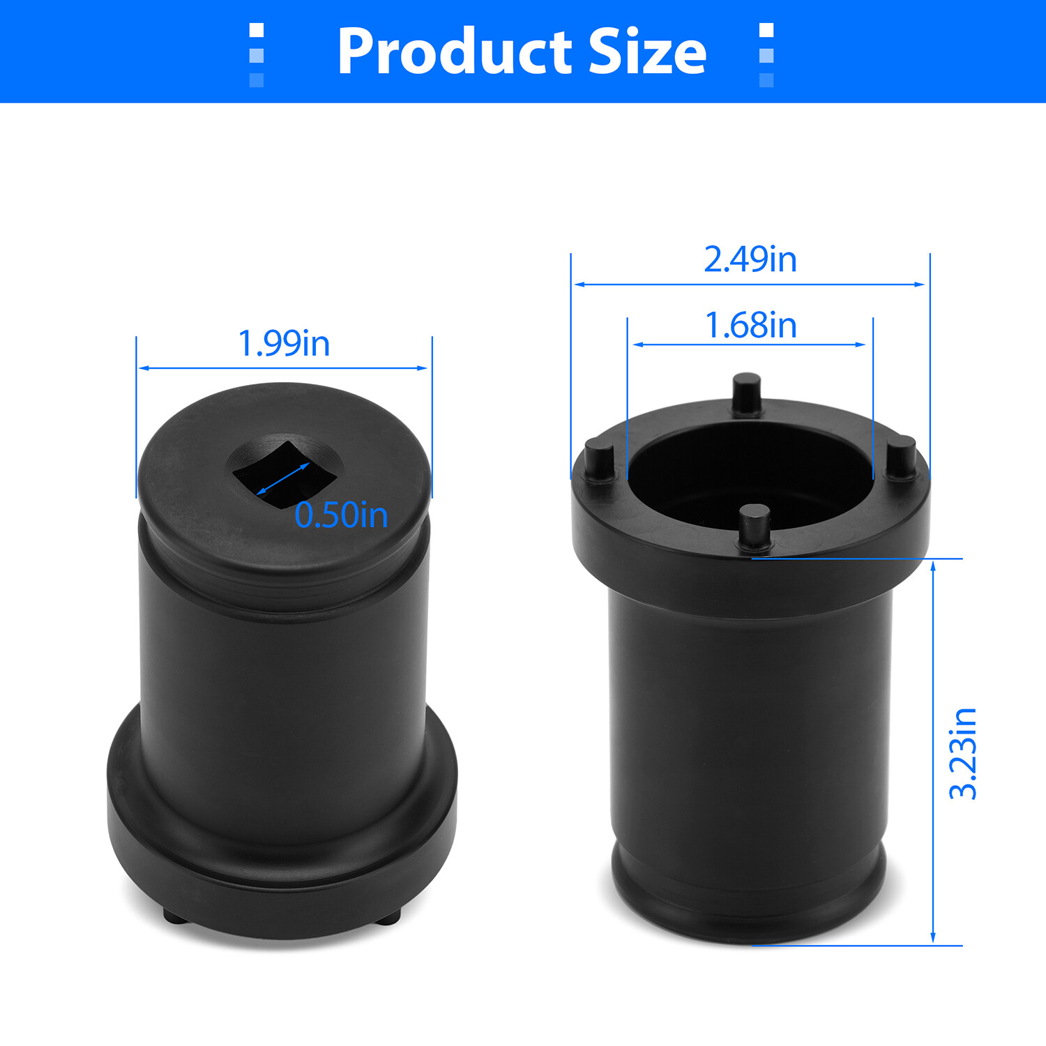 Output Shaft Locknut Socket Removal Tool T-7458 For Ford TorqShift 5R110W 4R100