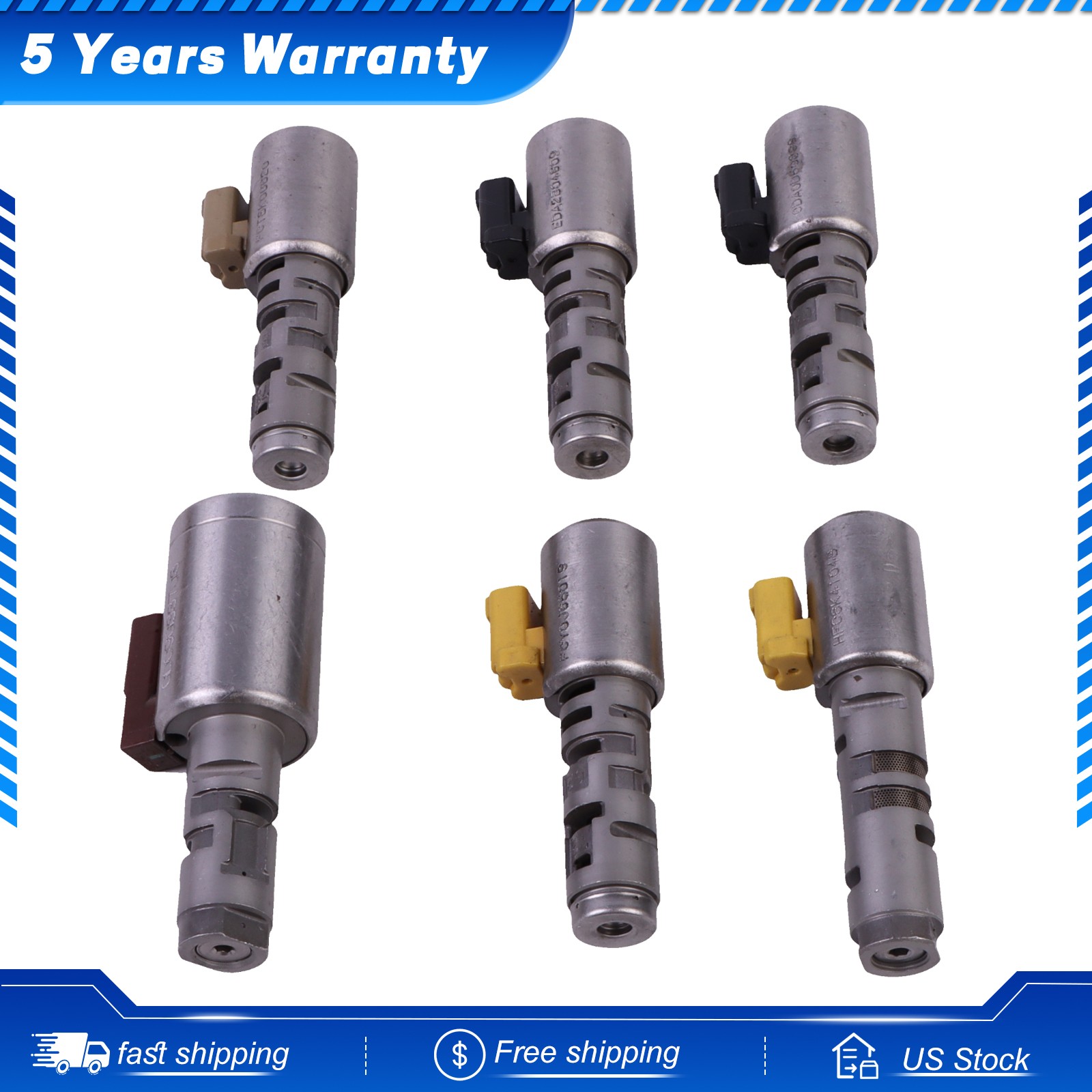 6 Pcs GA6F21WA 09G Automatic Transmission Solenoid kit for Mini R52 R53 R55 R57