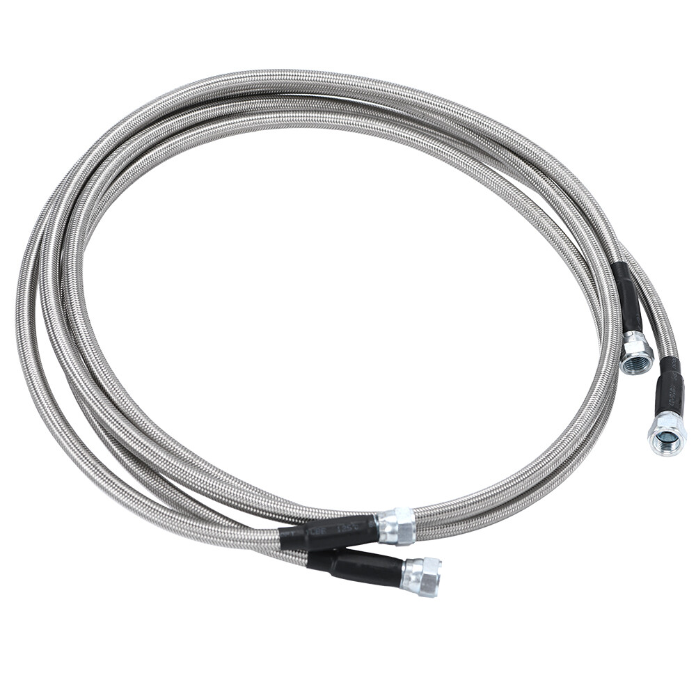 For TH350 700R4 TH400 SS Braided Transmission Cooler Hose Lines 70″ Length