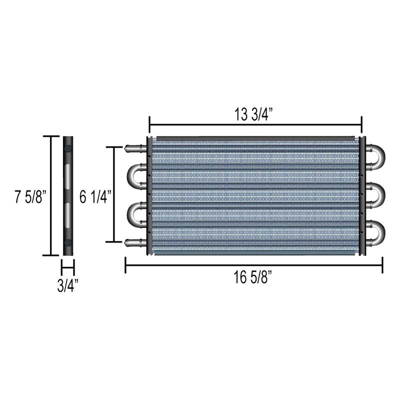 Derale Performance 13103 Series 7000 Copper/Aluminum Transmission Cooler Kit