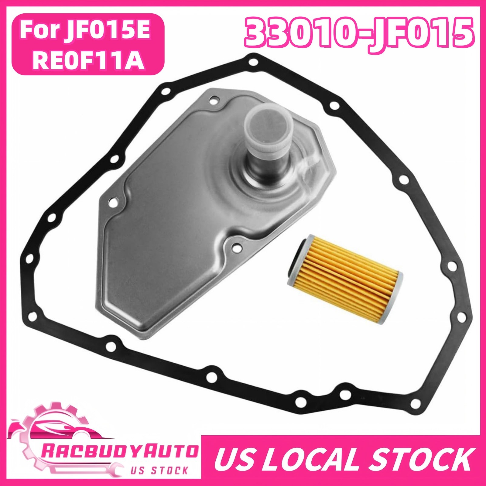 JF015E Transmission Oil Filters w/Pan Gasket for Nissan Pathfinder Murano Altima