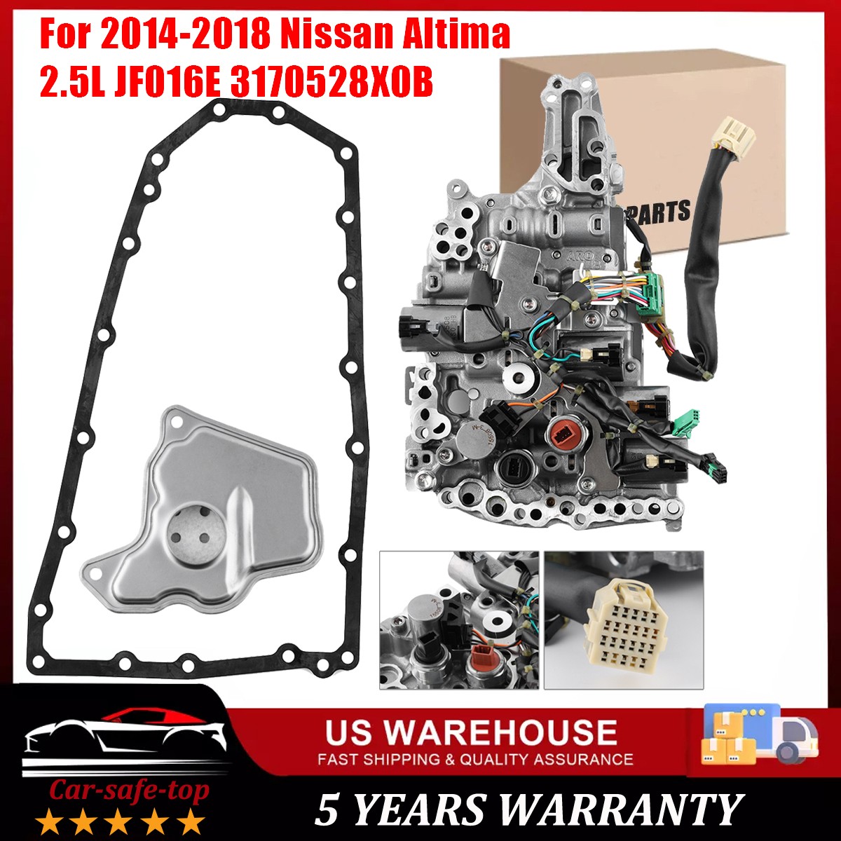 OEM# CVT Transmission Valve Body w/ Filter Kit For 2013-2018 Nissan Altima 2.5L