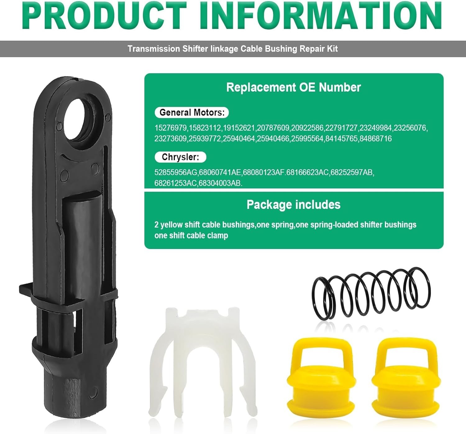 Durable Transmission Shifter Linkage Cable Repair Kit for GMC, Chevy, and Dodge