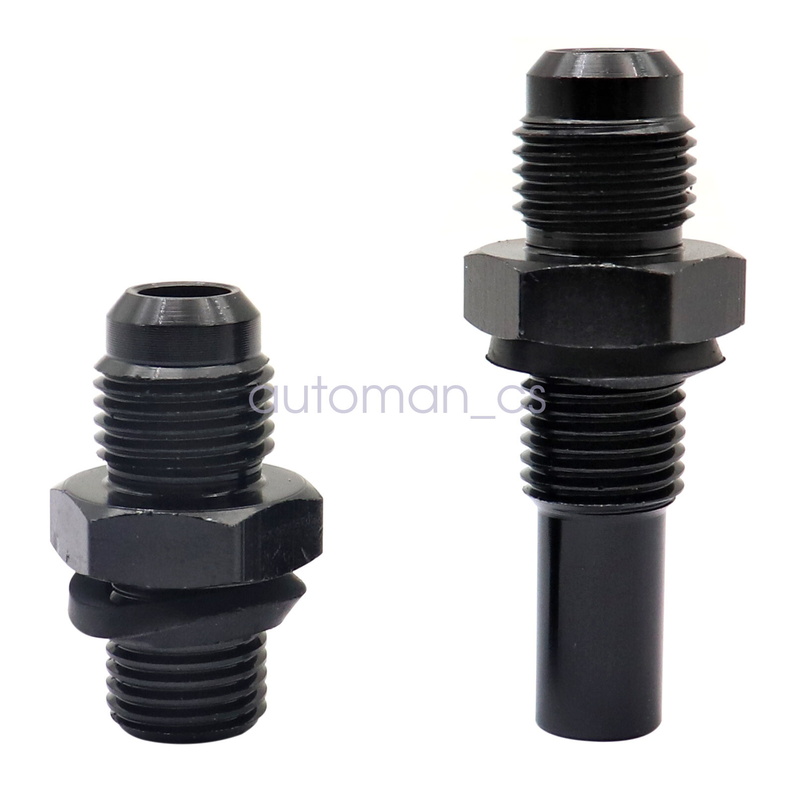 1Pair For 4L80E Transmission Cooler Line Adapter Fittings 6AN Flare New