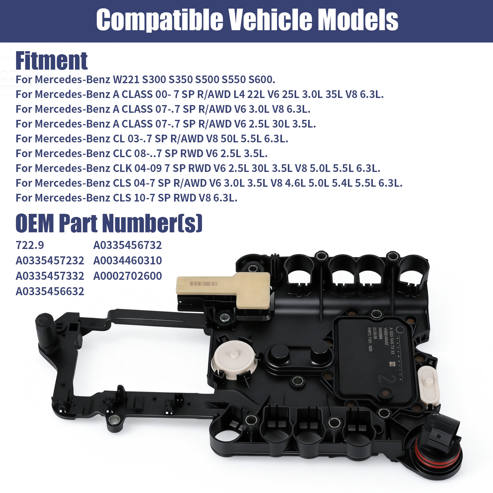 722.9 Transmission Control Unit for Mercedes TCU TCM Conductor Plate A0335456732
