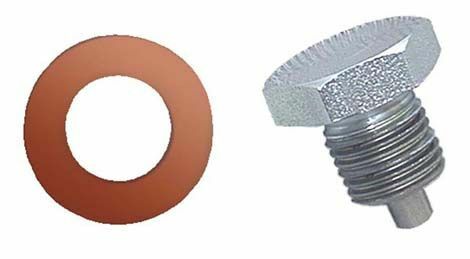 Moroso Oil Pan & Transmission Drain Plug Clear Zinc Includes Copper Washer 97002