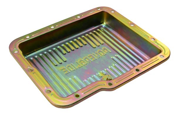 Chevy GM Powerglide Transmission Pan Zinc Plated 2″ Deep Stock Capacity