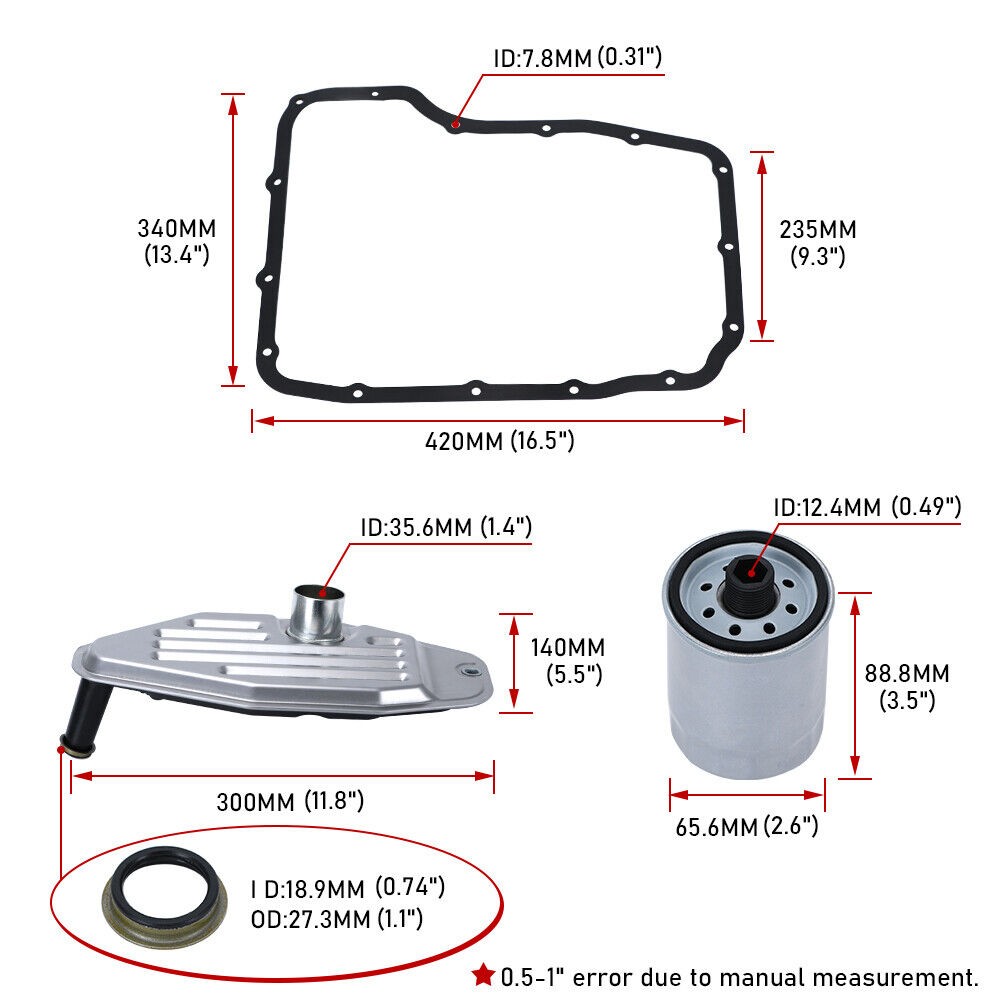 Automatic Transmission Filter Kit For Jeep Grand Cherokee Dodge Ram 1500 4799662