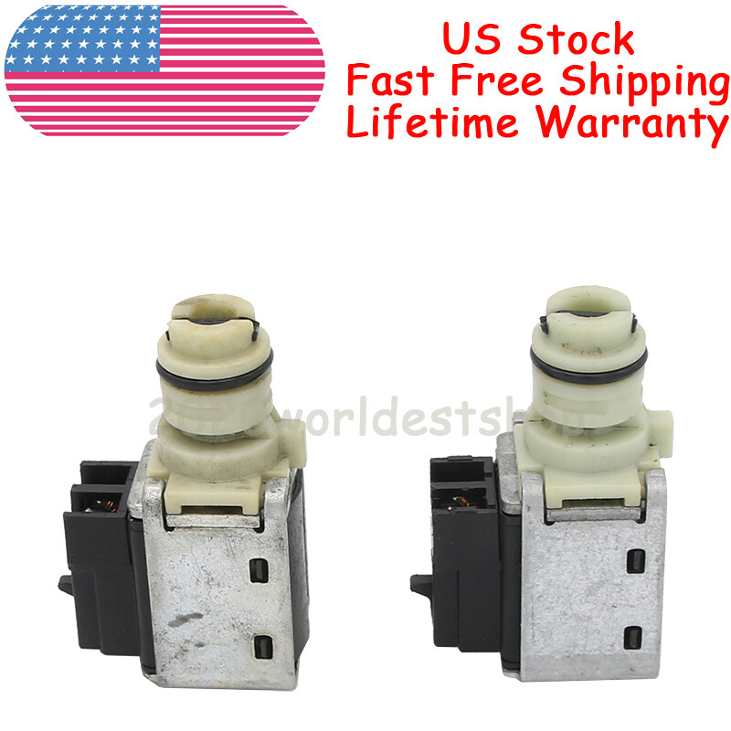 Pair 4T65E Transmission 1-2 3-4 Shift Solenoids 10478124 For GM 97-Up Alero 4T65