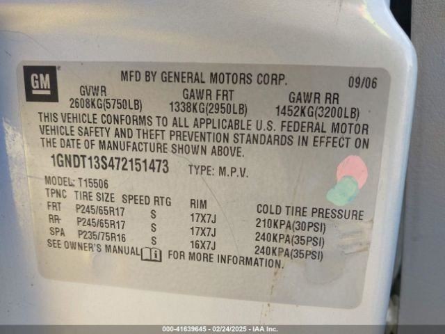 Automatic Transmission 4.2L 4WD Fits 05-07 ENVOY 415499