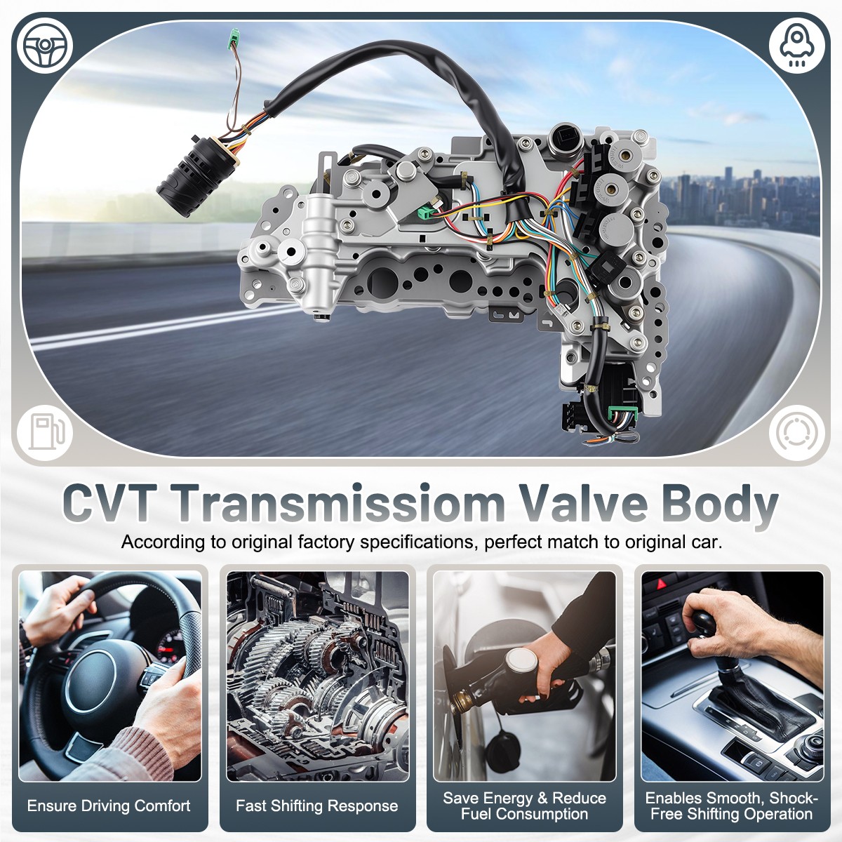 CVT JF010E RE0F09A/ B Transmission Valve Body for Nissan Murano Maxima Quest OEM