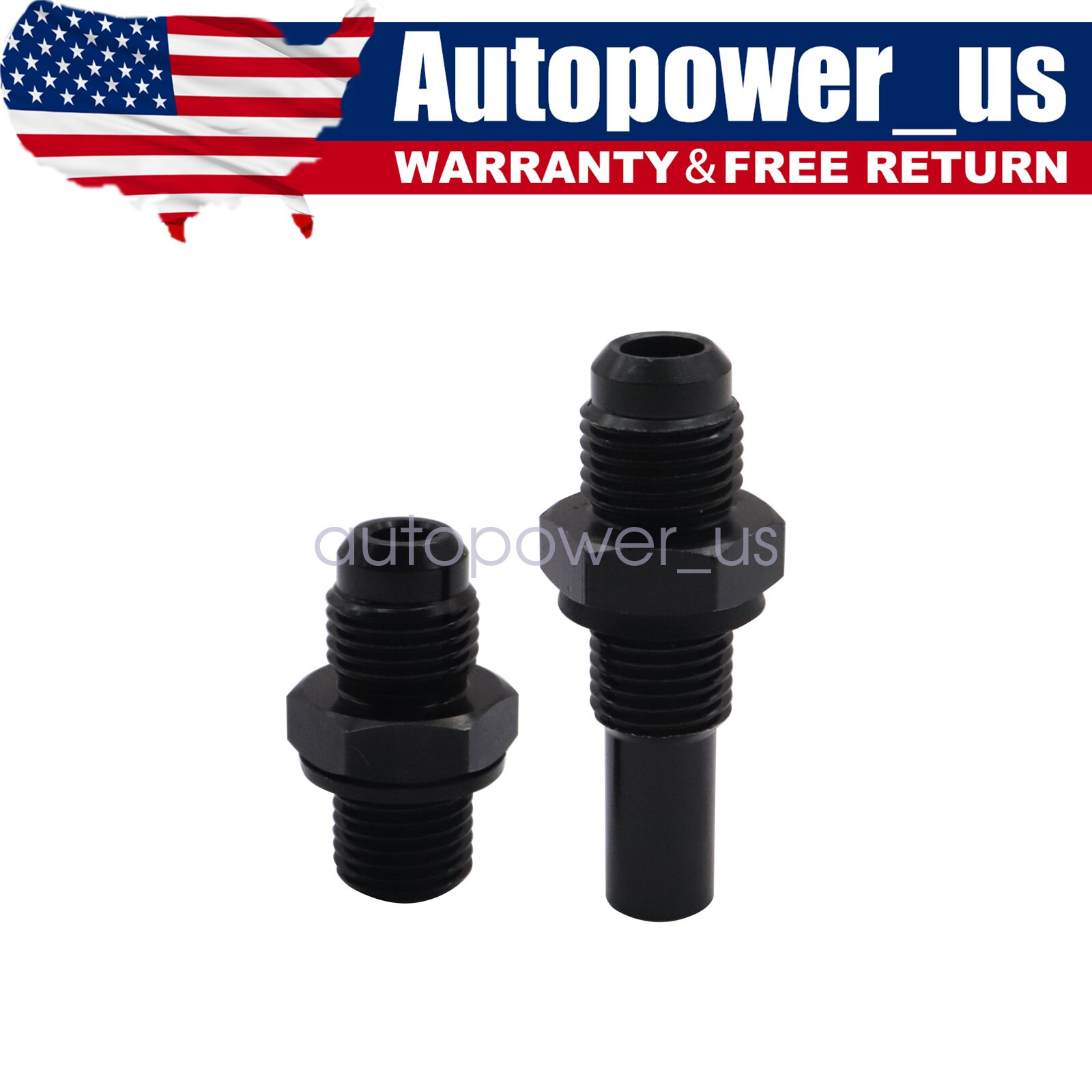 Pair of Oil Cooler Line Fitting Adapter 6AN Flare Fits for 4L80E Transmission US