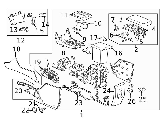Genuine GM Automatic Transmission Shift Lever Assembly 85533426