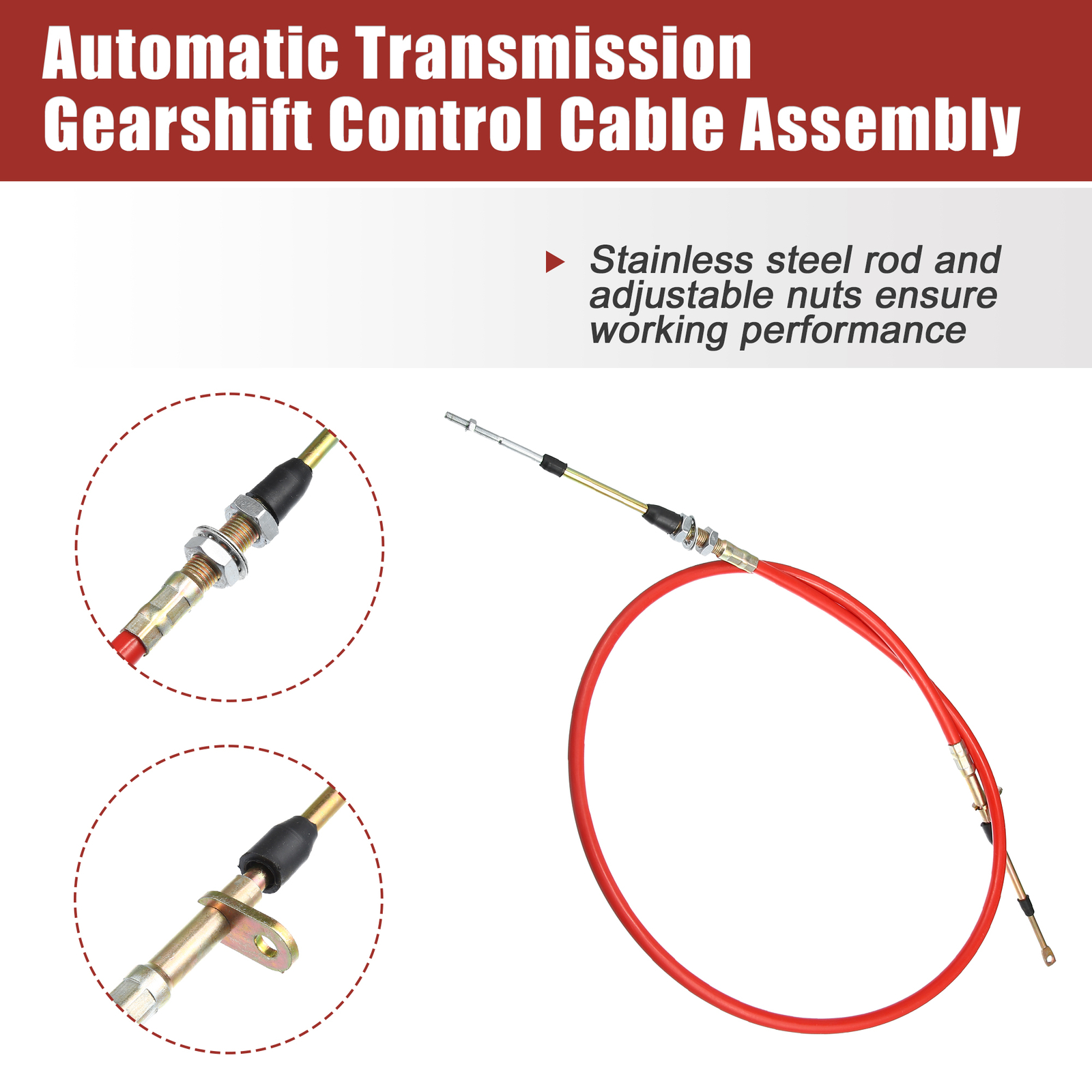 Pack (1) 5Ft Gear Shift Cable Transmission Shifter Cable Replace 80605 for BM