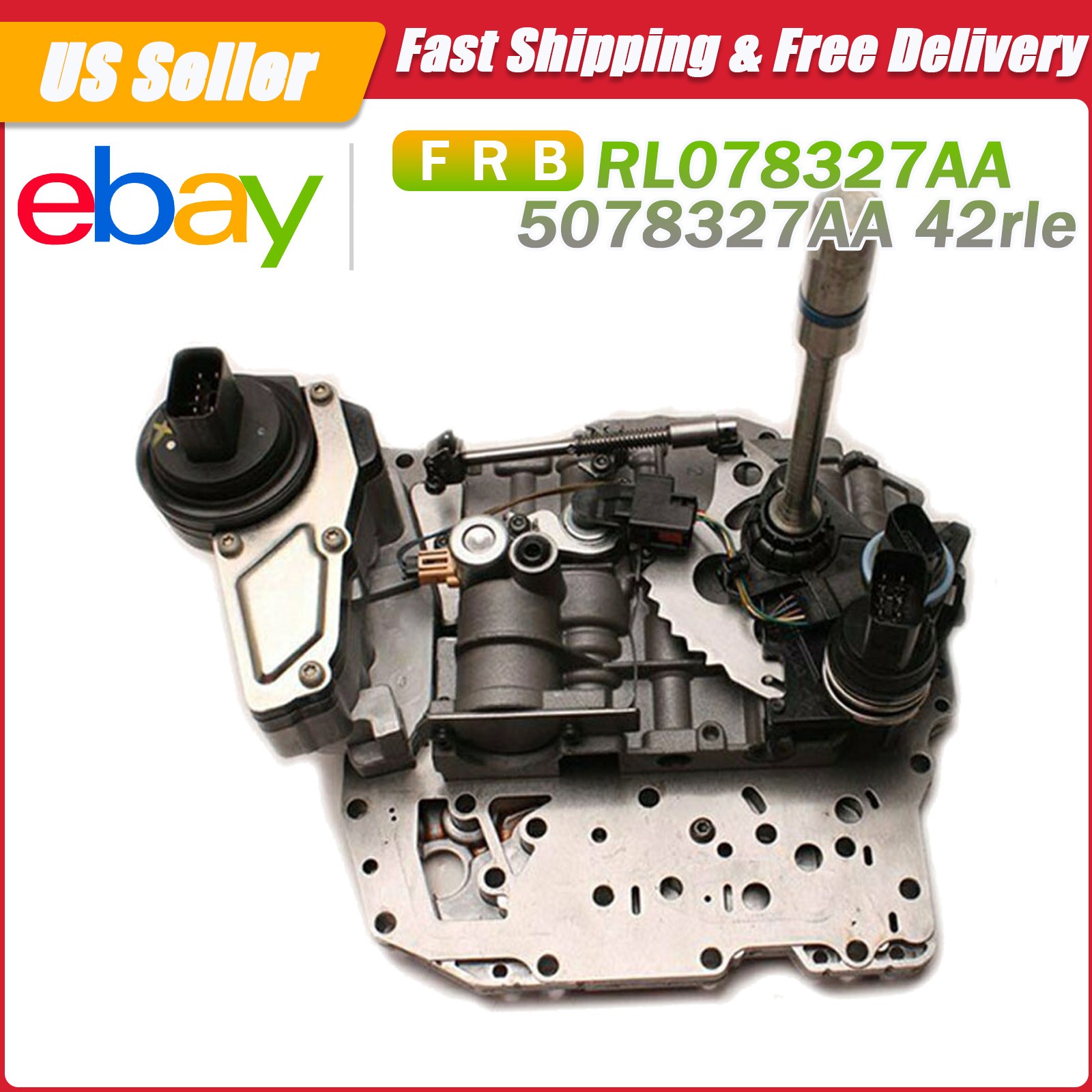 42RLE For Chrysler Dodge Jeep Valve Body Solenoid Block-2 Plug Style-Late Epc US