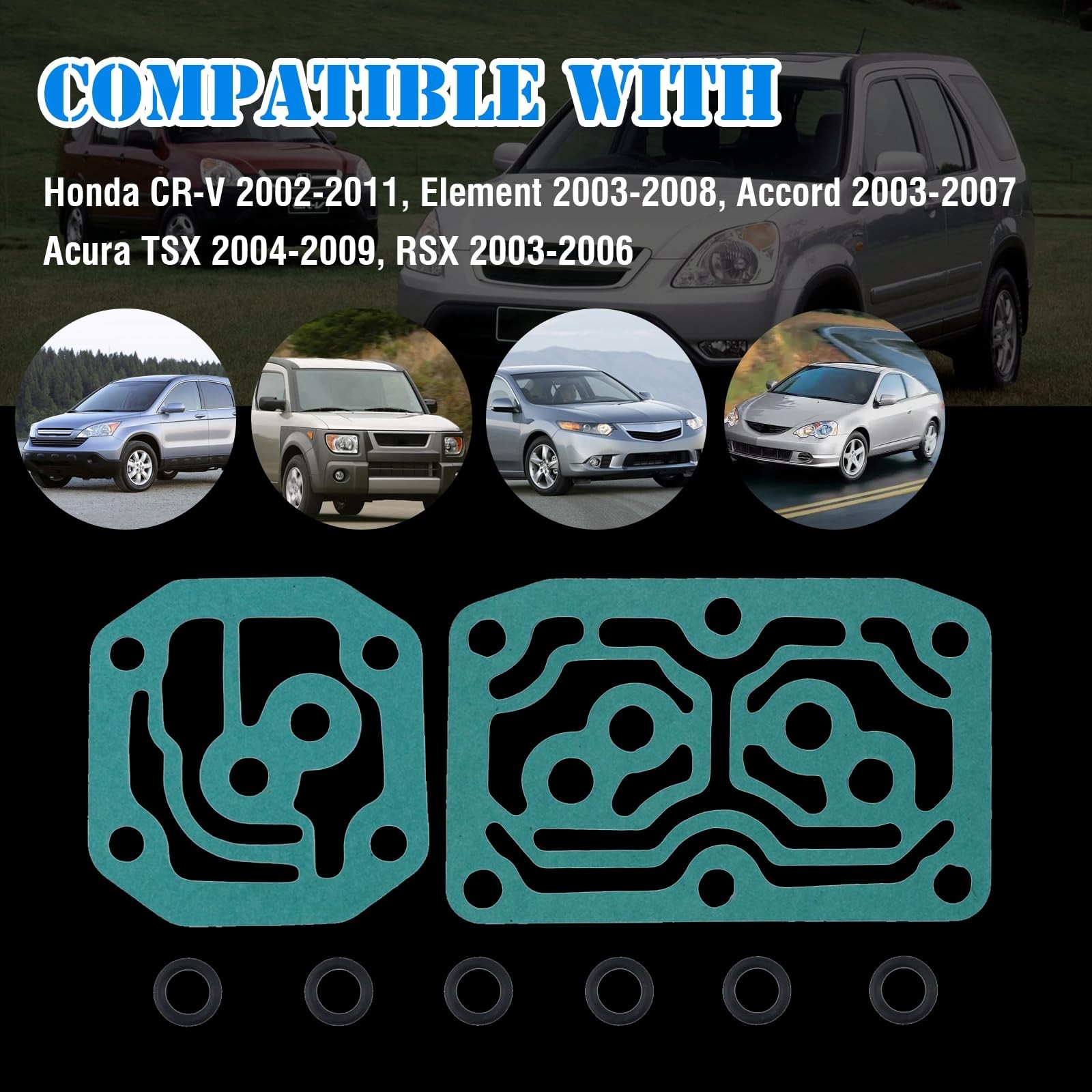 Transmission Solenoid Gasket Kit for Honda CR-V Accord TSX RSX | O-Ring Seal Set