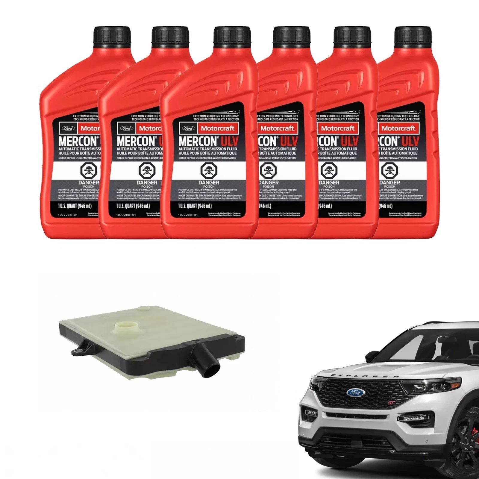 OEM Motorcraft 20-25 Ford Explorer ST 3.0L 2.3L 10R60 Transmission Service Kit