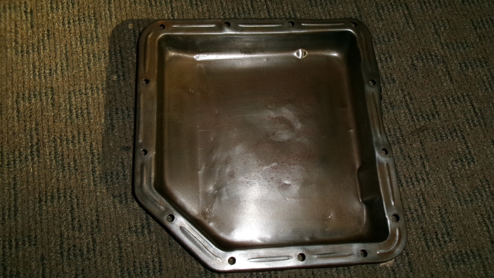 Clean Used Steel OEM Chevy/GMC/GM TH350 Turbo 350 Transmission Pan Stock Depth