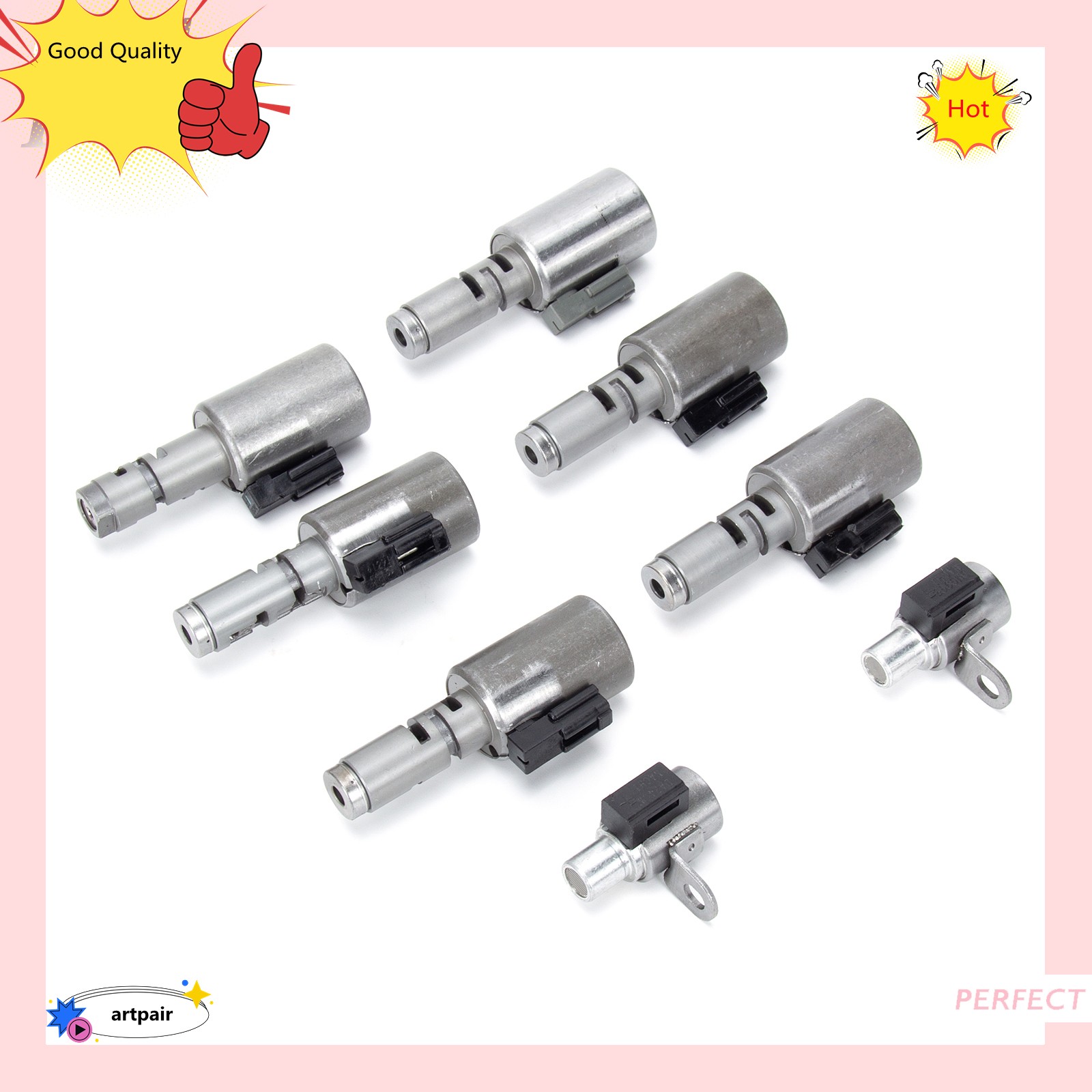 8pcs/set 6-Speed 09G TF-60SN/TF60SN Trans Valve Body Solenoid Set fits for Mini