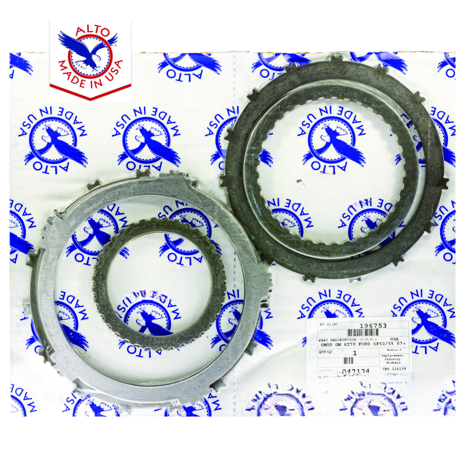 6T70 6T75 6F50 6F55 Transmission Steel Clutch Module 2007-on Alto 196753